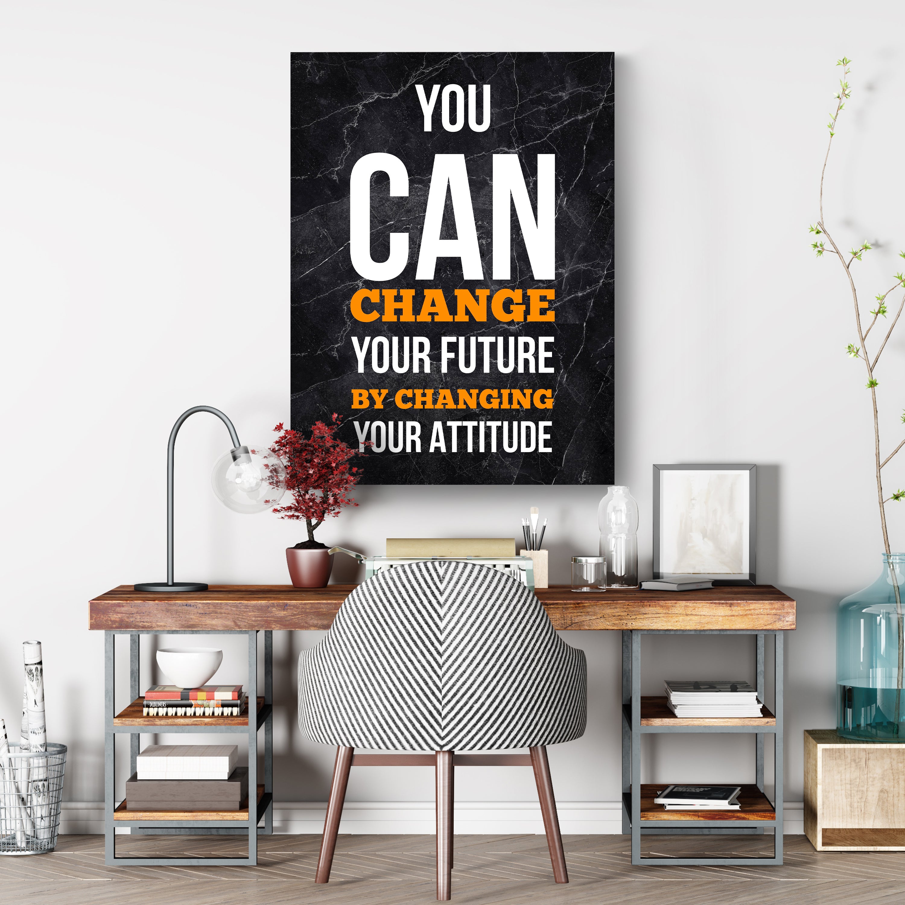 Leinwandbild Motivation, Hochformat, Future, Marmor M0051 kaufen - Bild 3