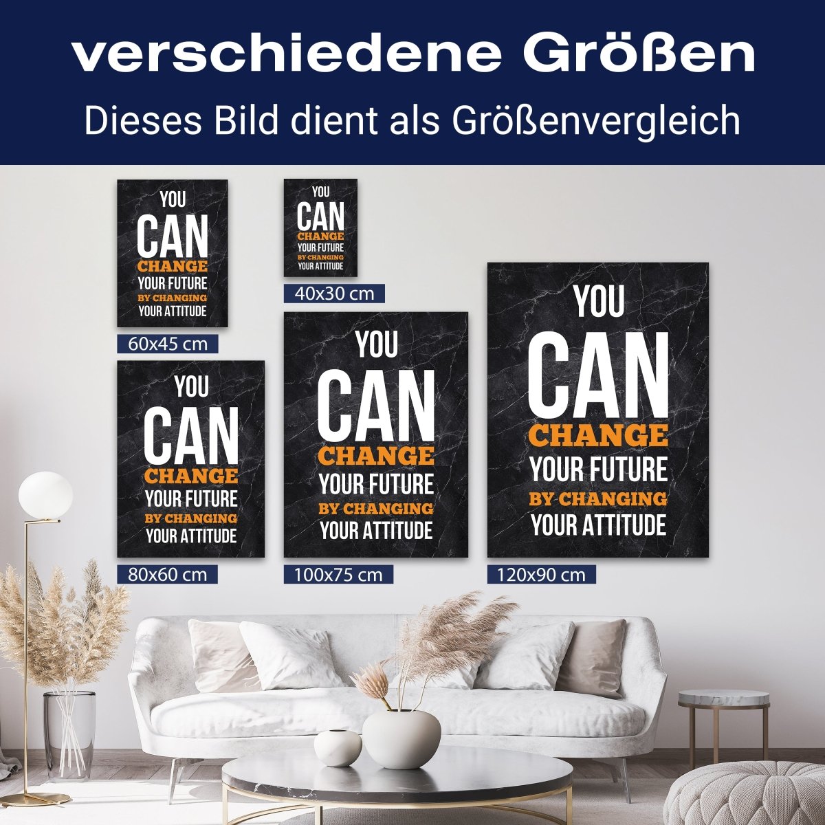 Leinwandbild Motivation, Hochformat, Future, Marmor M0051 kaufen - Bild 8