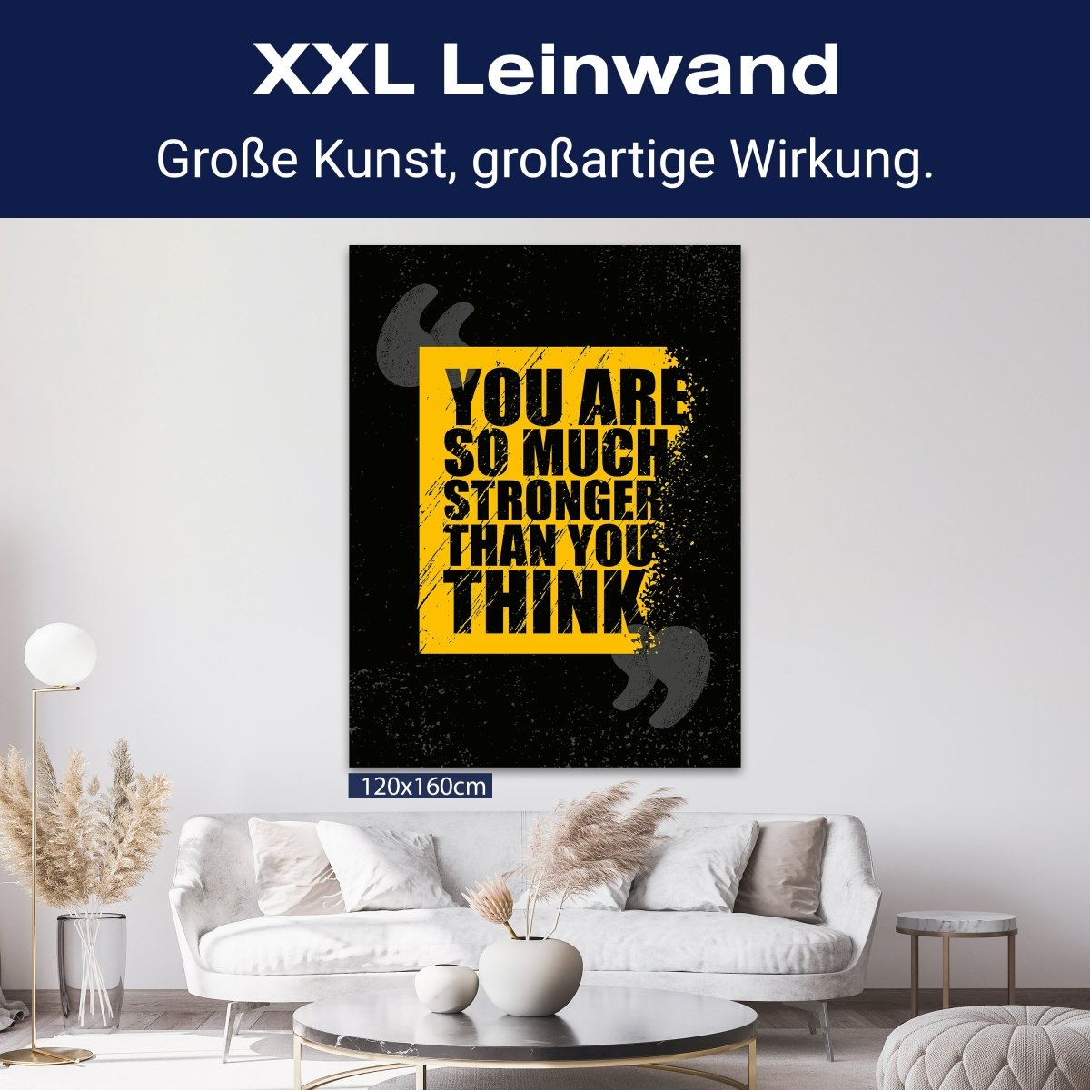 Leinwandbild Motivation, Hochformat, much Stronger M0052 kaufen - Bild 9