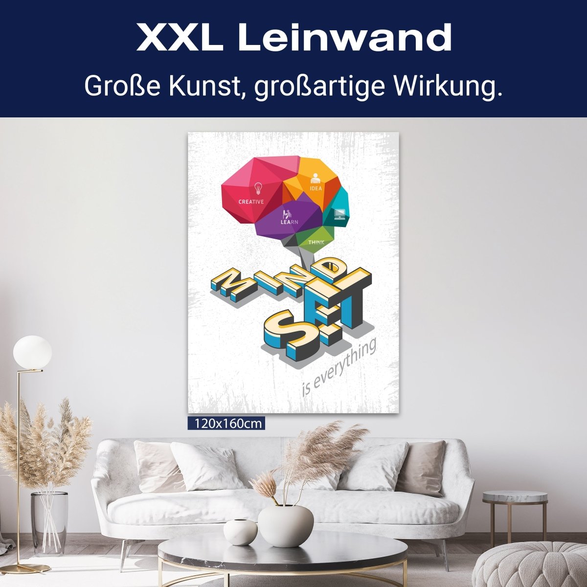 Leinwandbild Motivation, Hochformat, Mindset Attribute M0053 kaufen - Bild 9