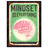 Leinwandbild Motivation, Hochformat, Mindset Retro M0054