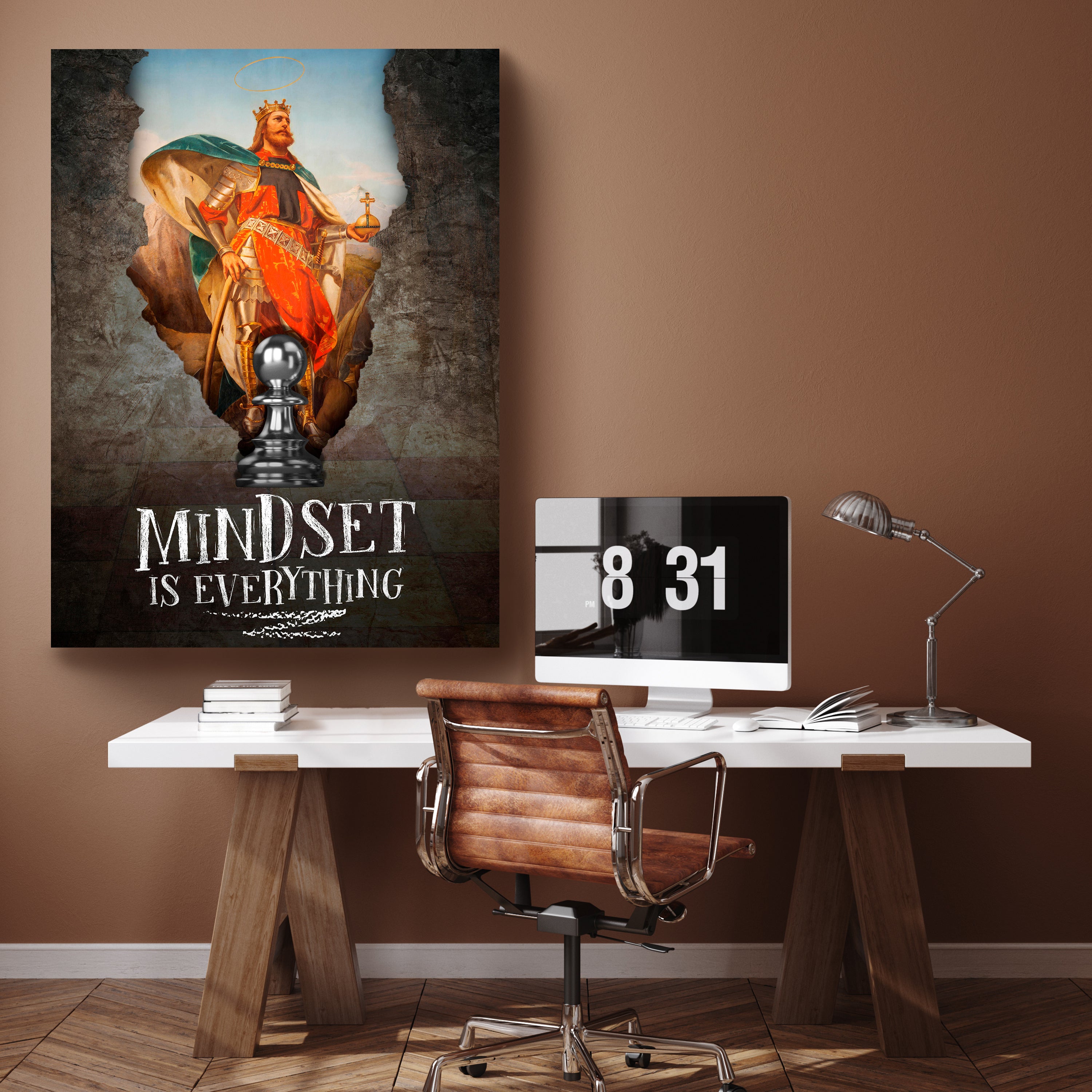 Leinwandbild Motivation, Hochformat, Mindset König M0055 kaufen - Bild 2