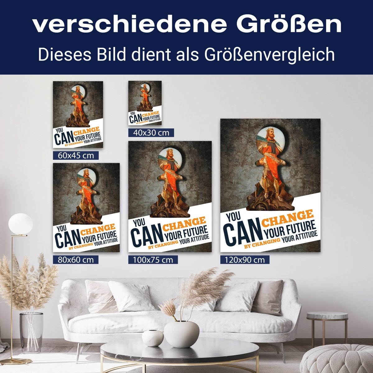 Leinwandbild Motivation, Hochformat, Future Attitude M0056 kaufen - Bild 8