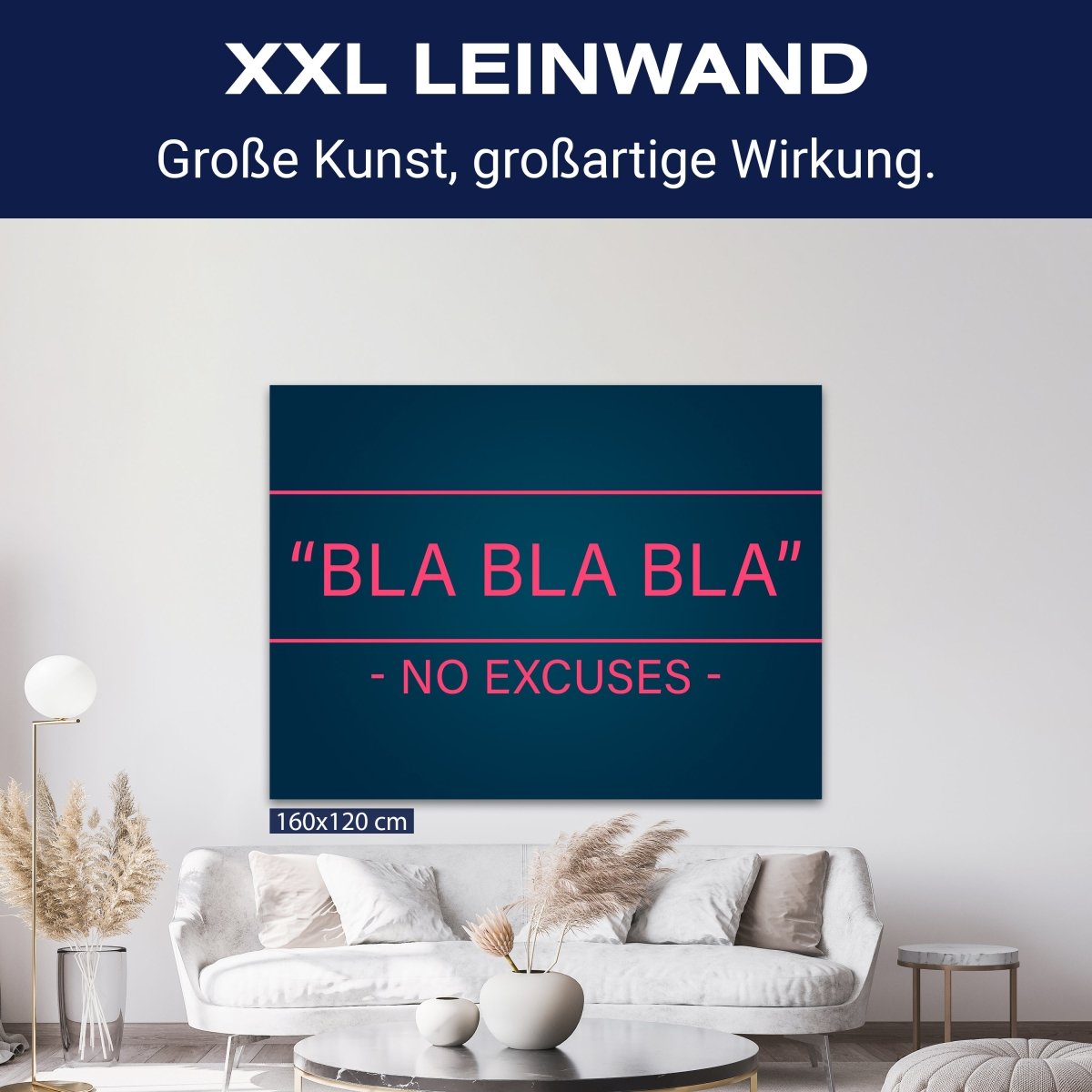 Leinwandbild Motivation, Querformat, no excuses M0058 kaufen - Bild 9