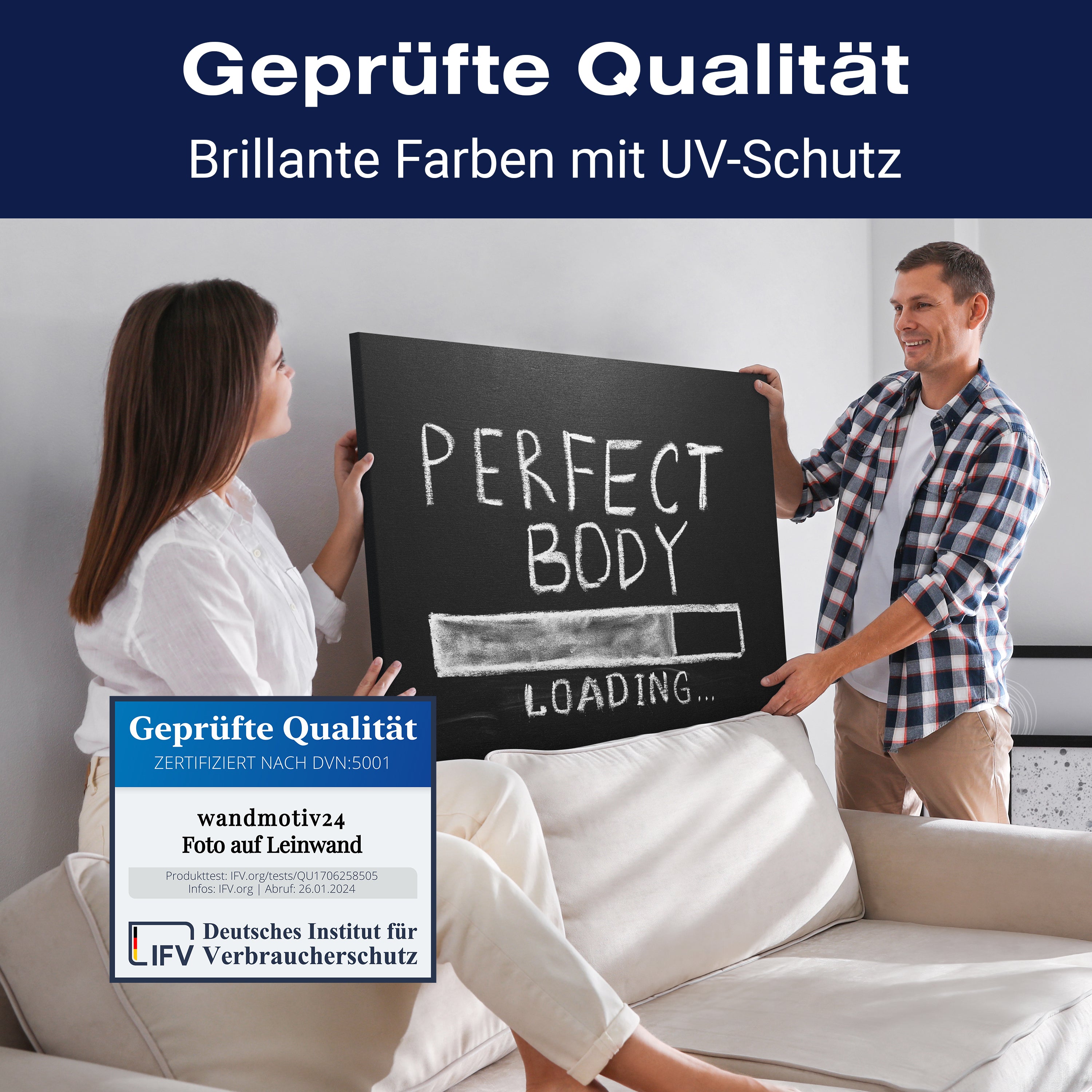 Leinwandbild Motivation, Querformat, perfect body M0059 kaufen - Bild 4