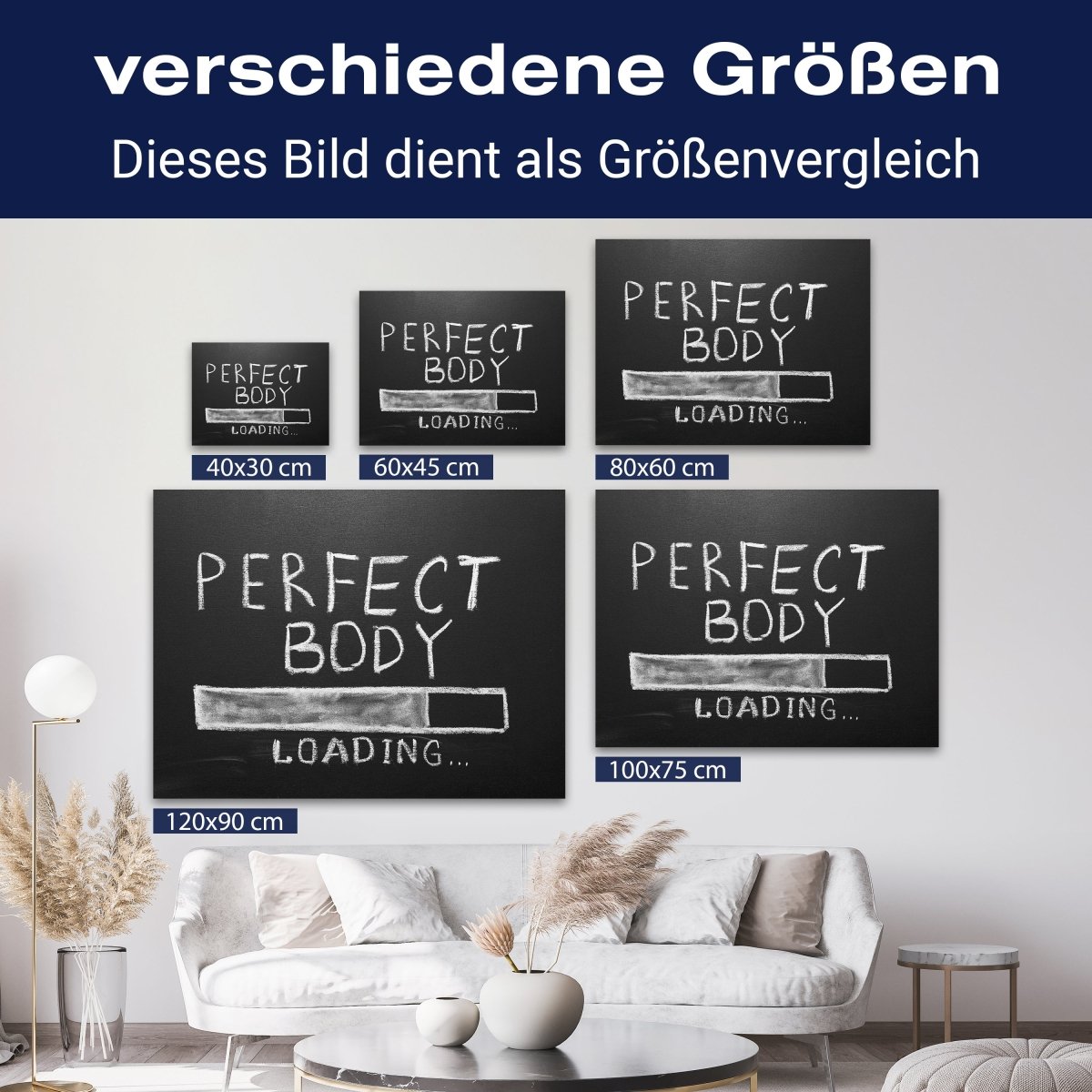 Leinwandbild Motivation, Querformat, perfect body M0059 kaufen - Bild 8