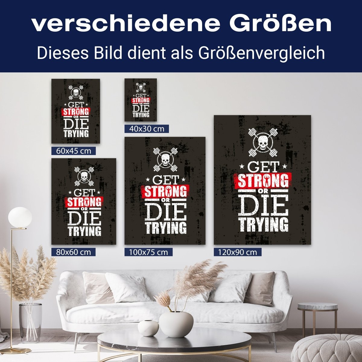 Leinwandbild Motivation, Hochformat, die trying M0064 kaufen - Bild 8