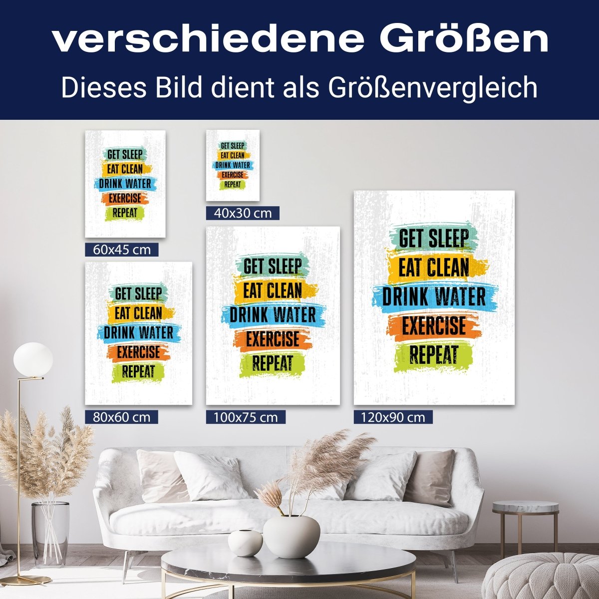 Leinwandbild Motivation, Hochformat, Tagesplan M0070 kaufen - Bild 8