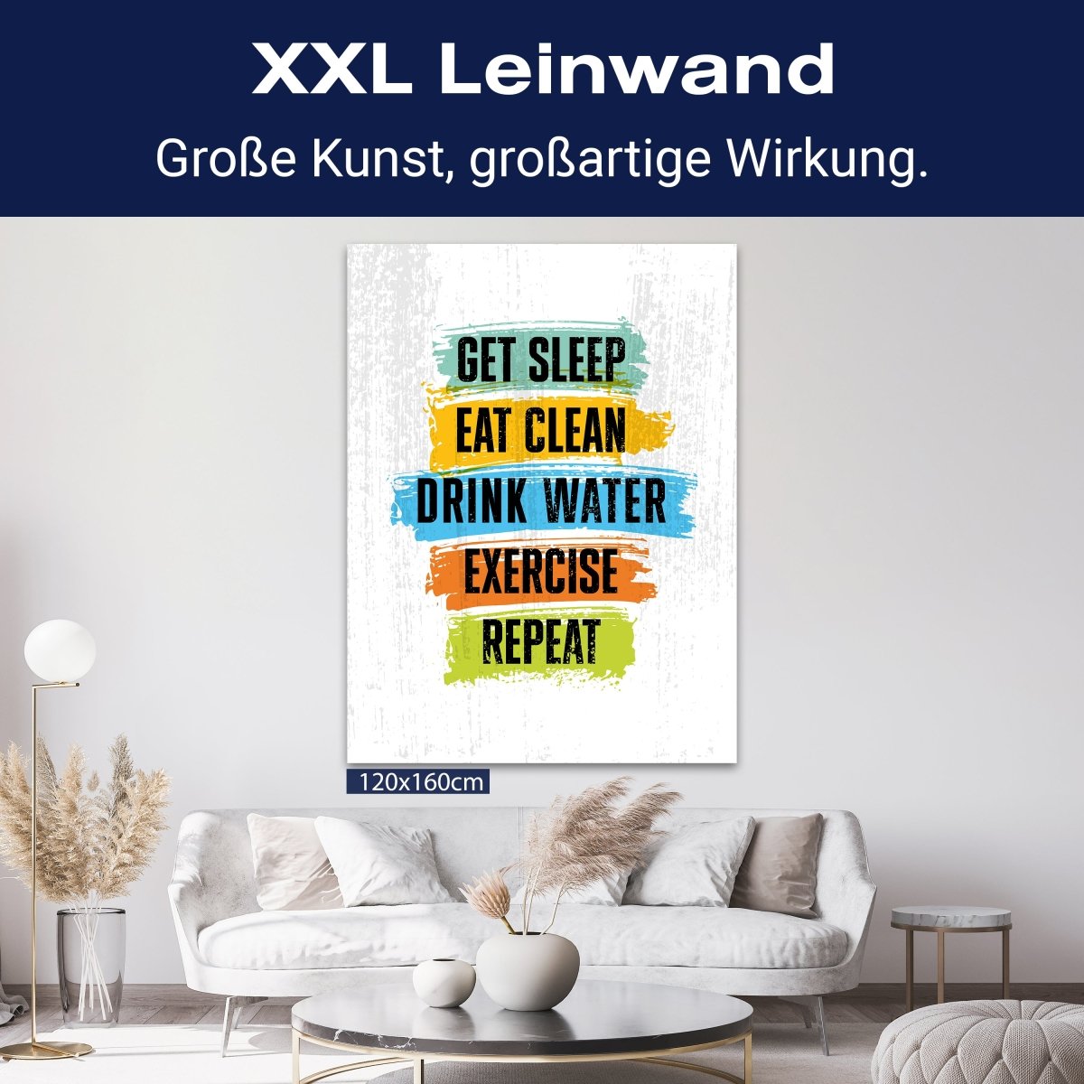 Leinwandbild Motivation, Hochformat, Tagesplan M0070 kaufen - Bild 9