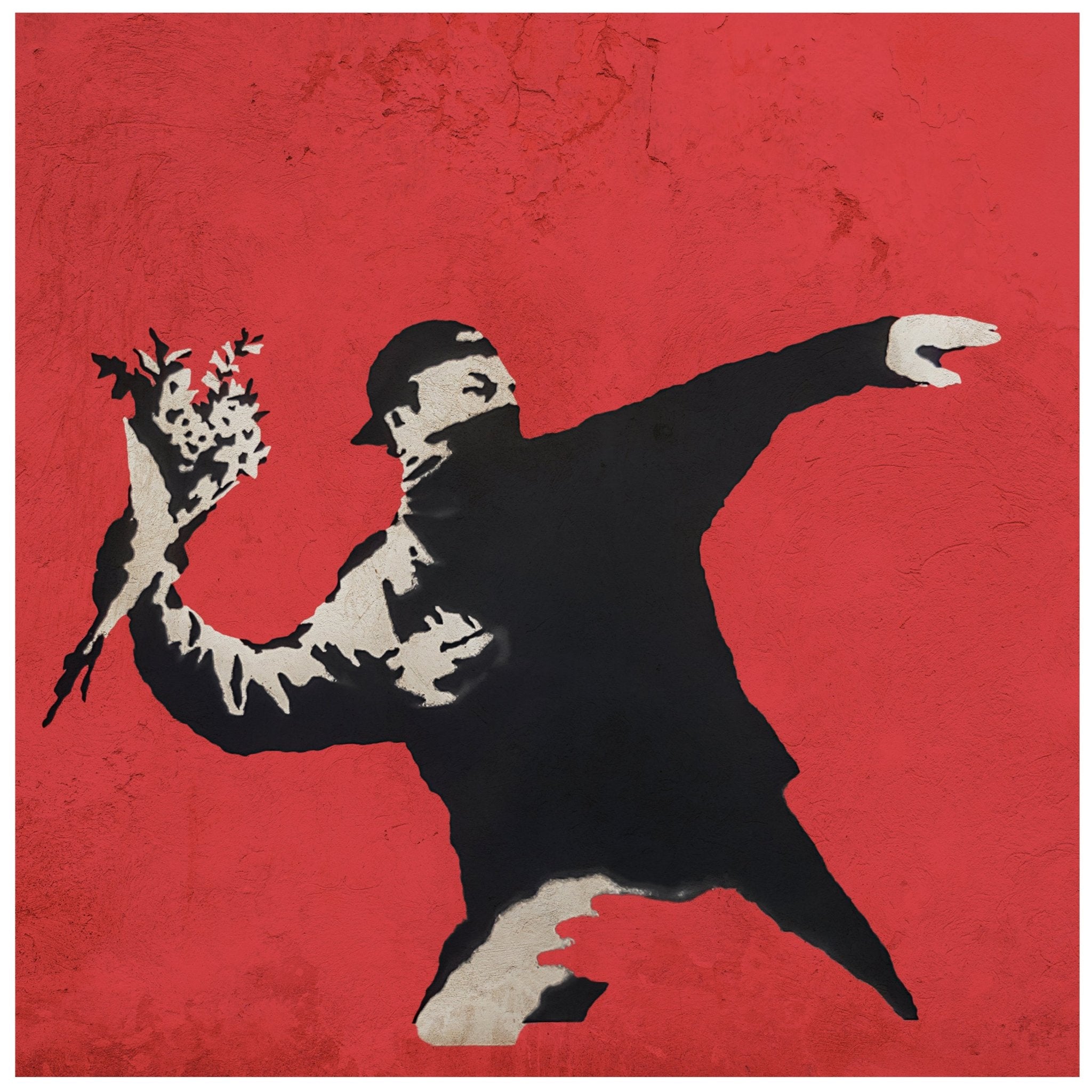 Quadratische Fototapete Banksy Street Art M0070 - Bild 11