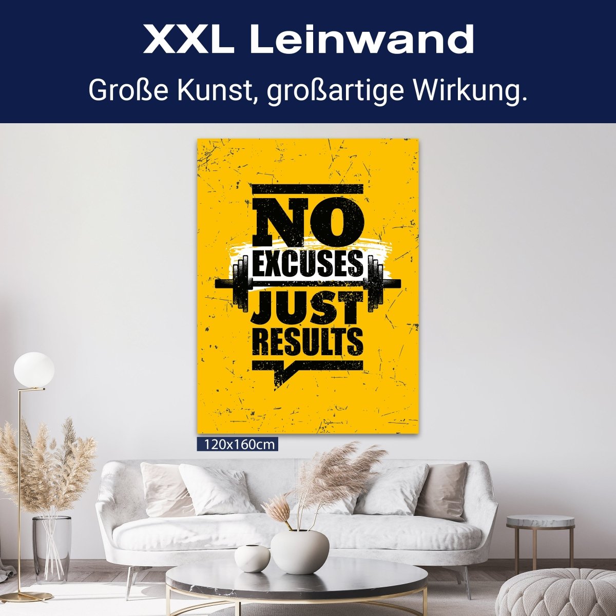 Leinwandbild Motivation, Hochformat, just results M0071 kaufen - Bild 9