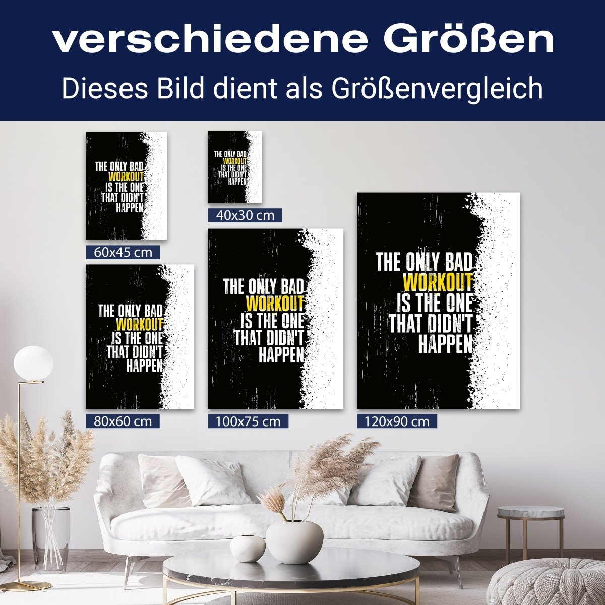 Leinwandbild Motivation, Hochformat, didnt happen M0072 kaufen - Bild 8