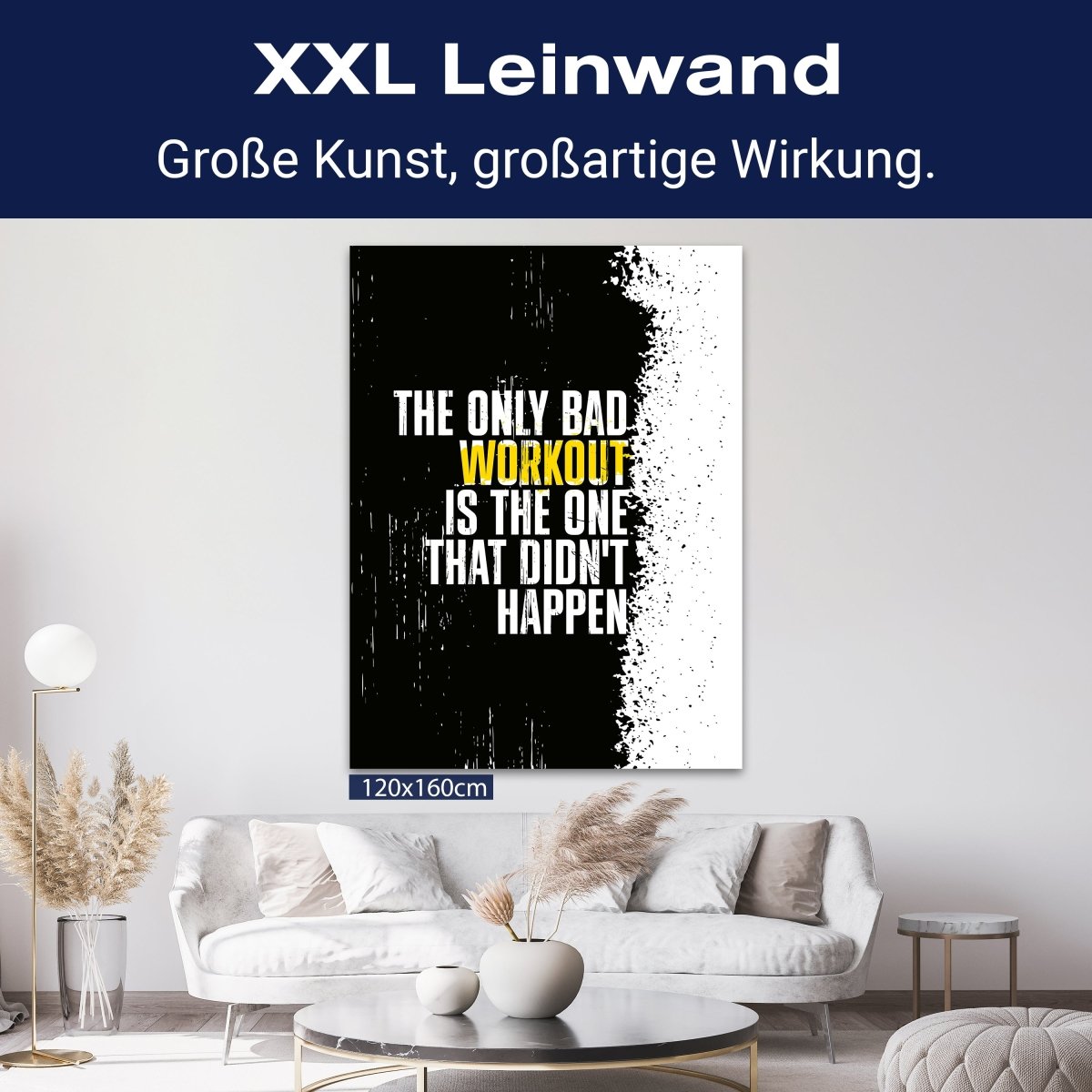 Leinwandbild Motivation, Hochformat, didnt happen M0072 kaufen - Bild 9