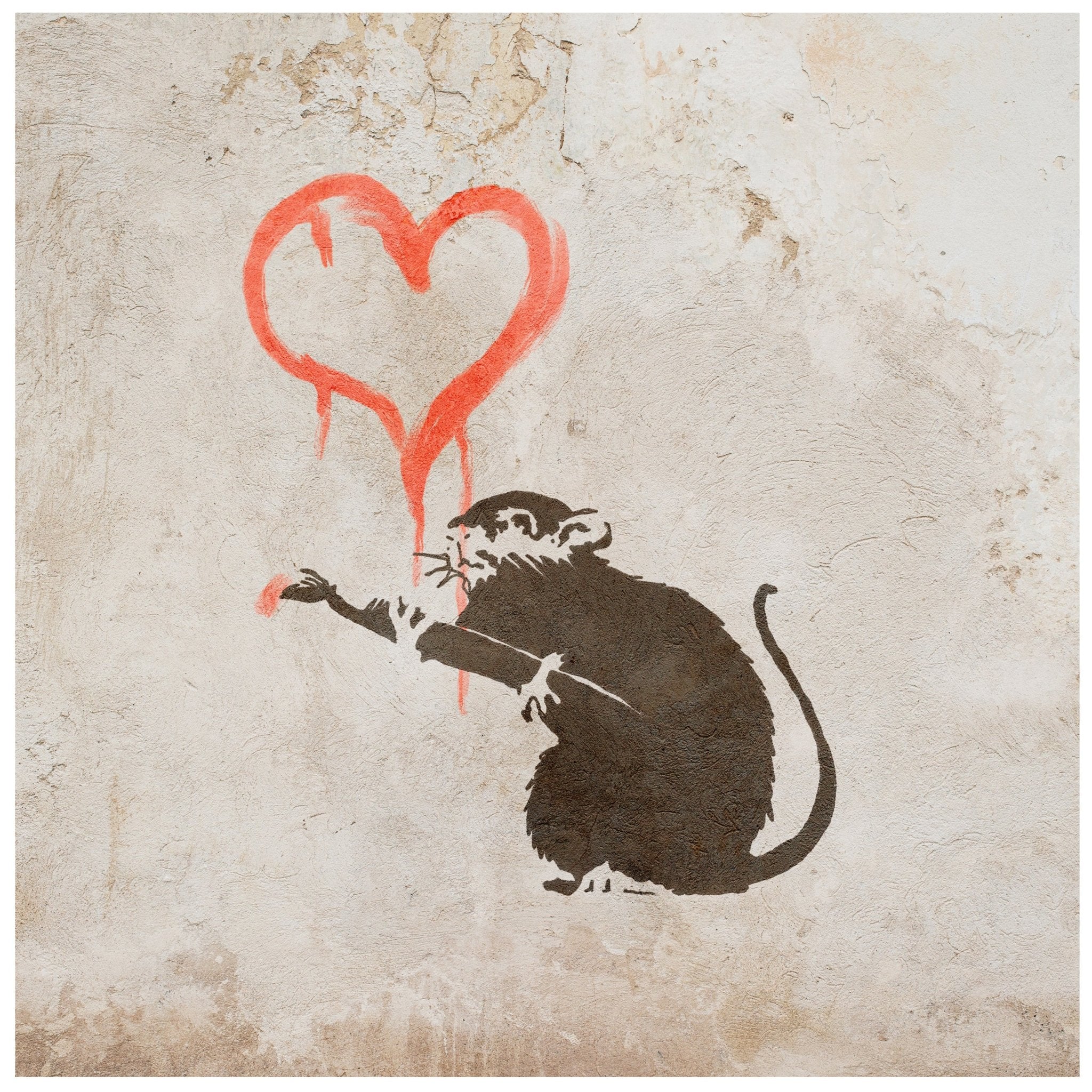 Quadratische Fototapete Banksy Street Art M0073 - Bild 11