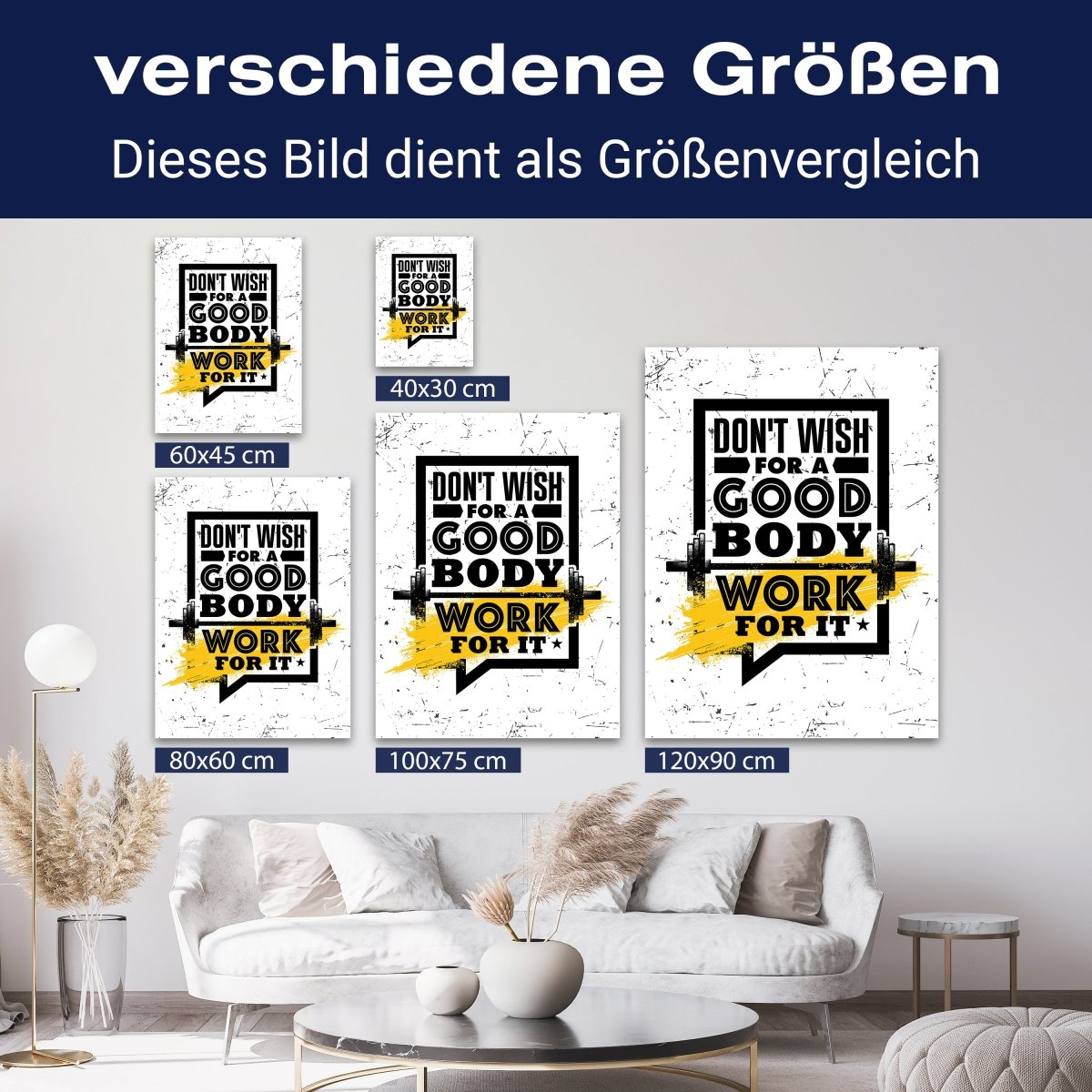 Leinwandbild Motivation, Hochformat, Good Body M0074 kaufen - Bild 8