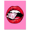 Leinwandbild Frauen Lippen M0077