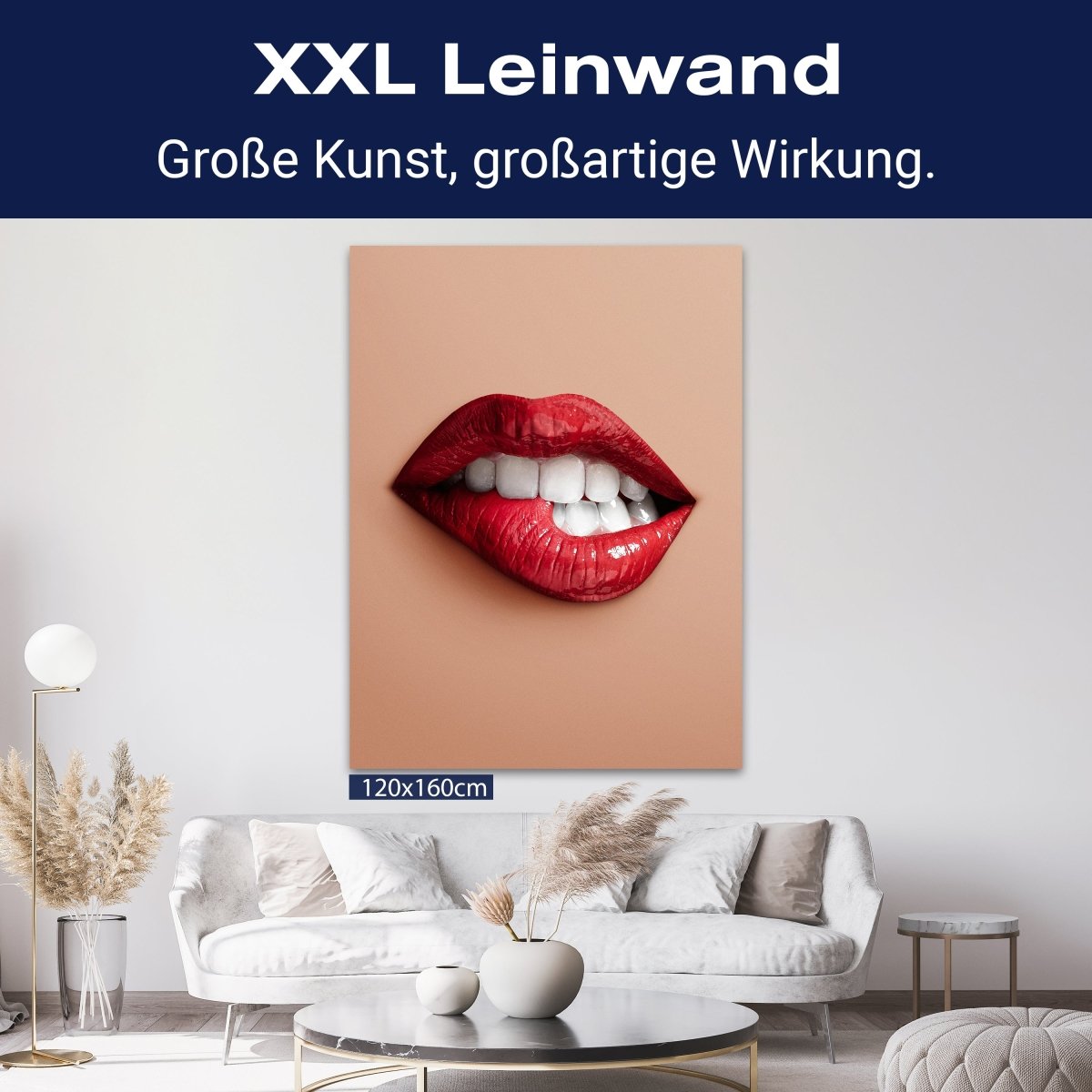 Leinwandbild Frauen Lippen M0078 kaufen - Bild 9