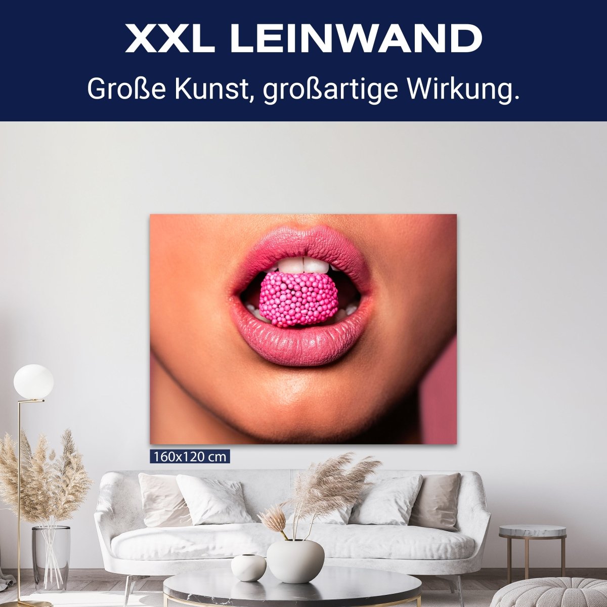 Leinwandbild Frauen Lippen M0080 kaufen - Bild 9