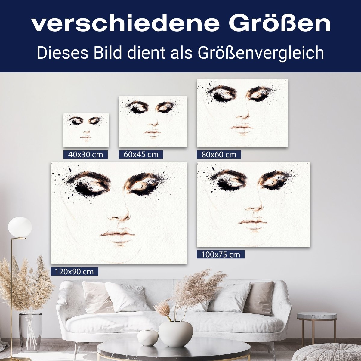 Leinwandbild Frauen Lippen M0081 kaufen - Bild 8