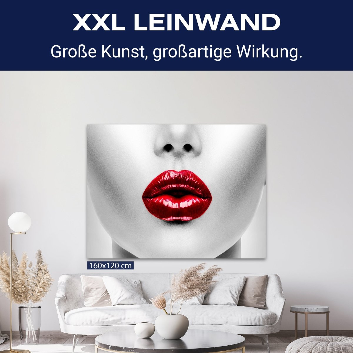 Leinwandbild Frauen Lippen M0083 kaufen - Bild 9