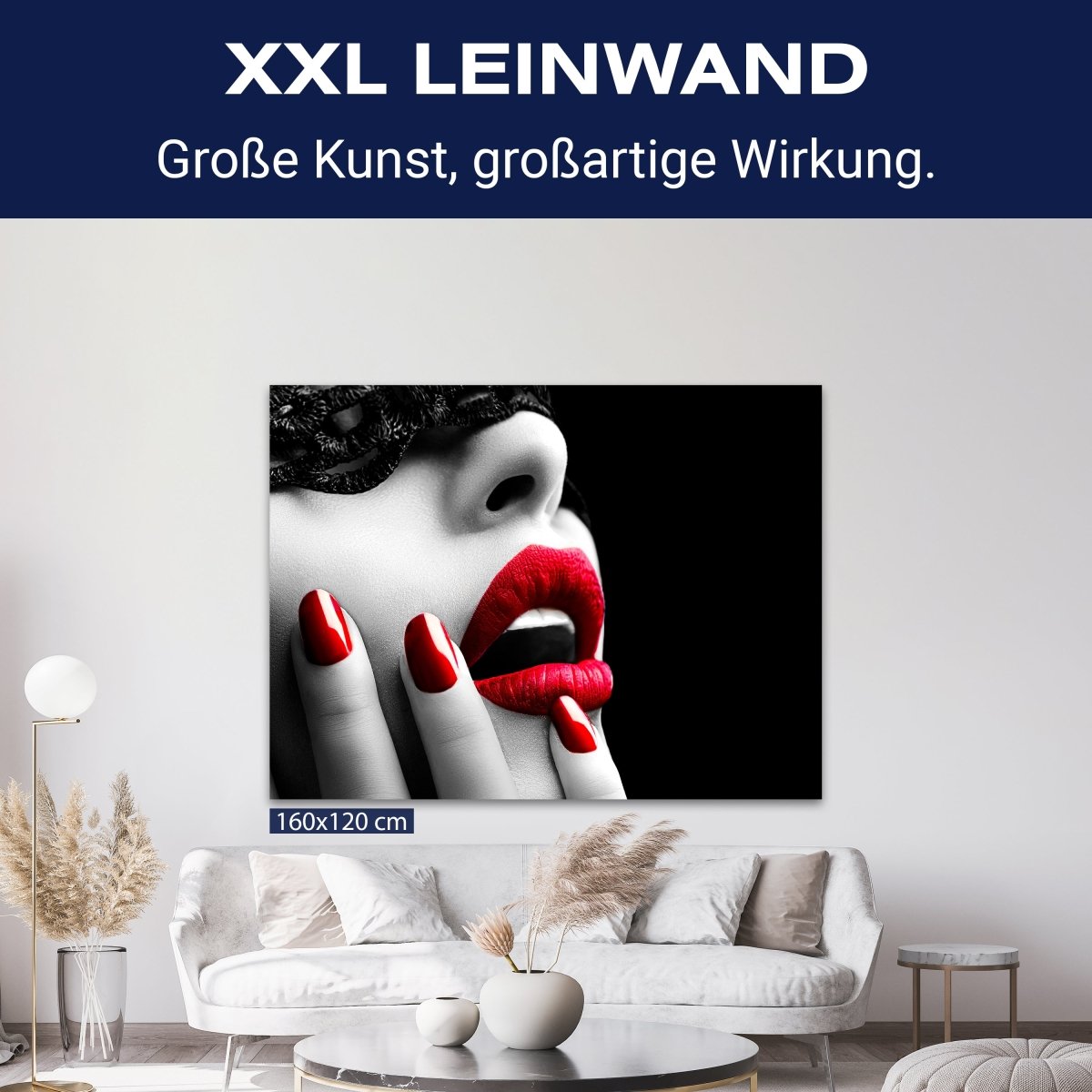 Leinwandbild Frauen Lippen M0084 kaufen - Bild 9