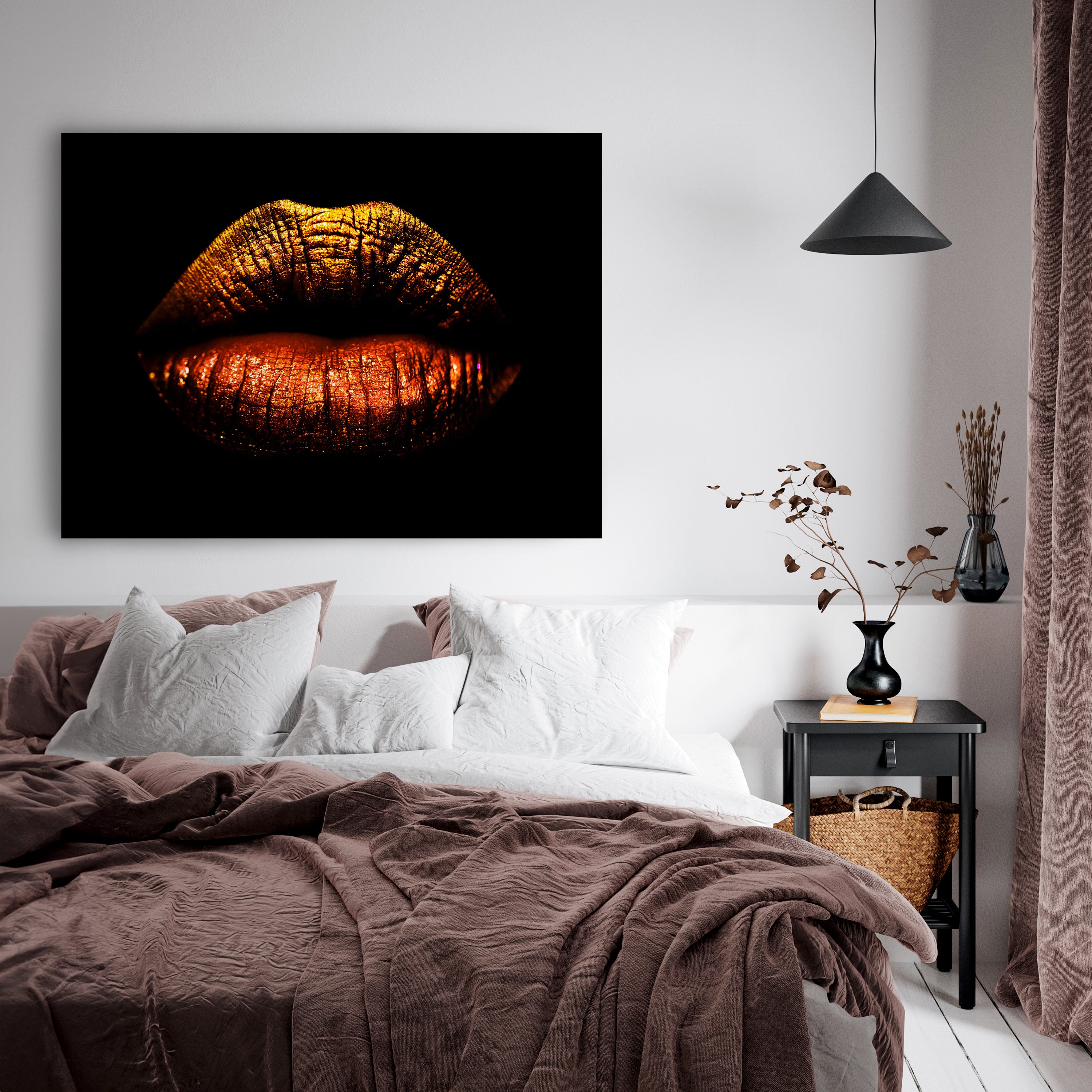 Leinwandbild Frauen Lippen M0087 kaufen - Bild 3