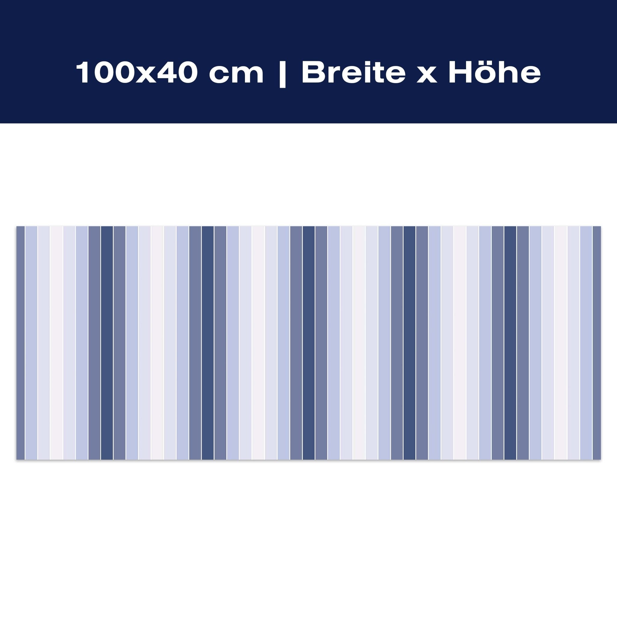 Leinwandbild Mattes Blau Muster M0088