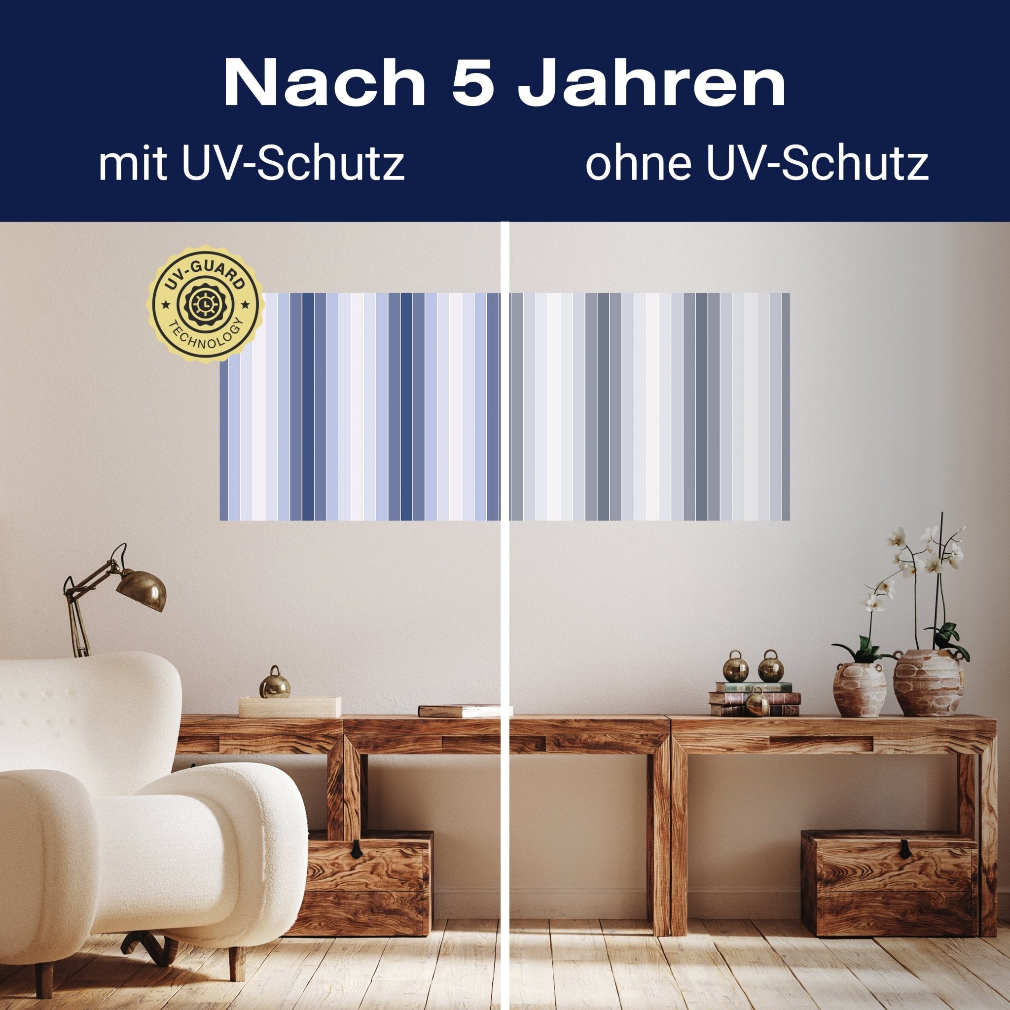 Leinwandbild Mattes Blau Muster M0088 kaufen - Bild 9