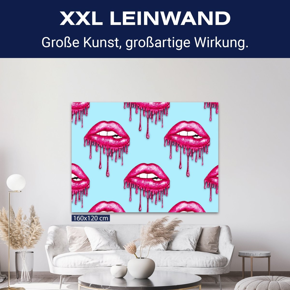 Leinwandbild Frauen Lippen M0088 kaufen - Bild 9