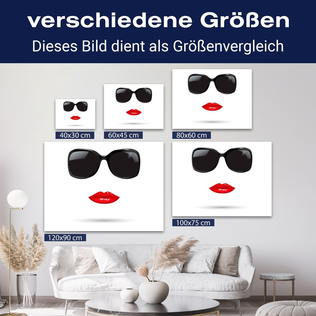 Leinwandbild Frauen Lippen M0091 kaufen - Bild 8