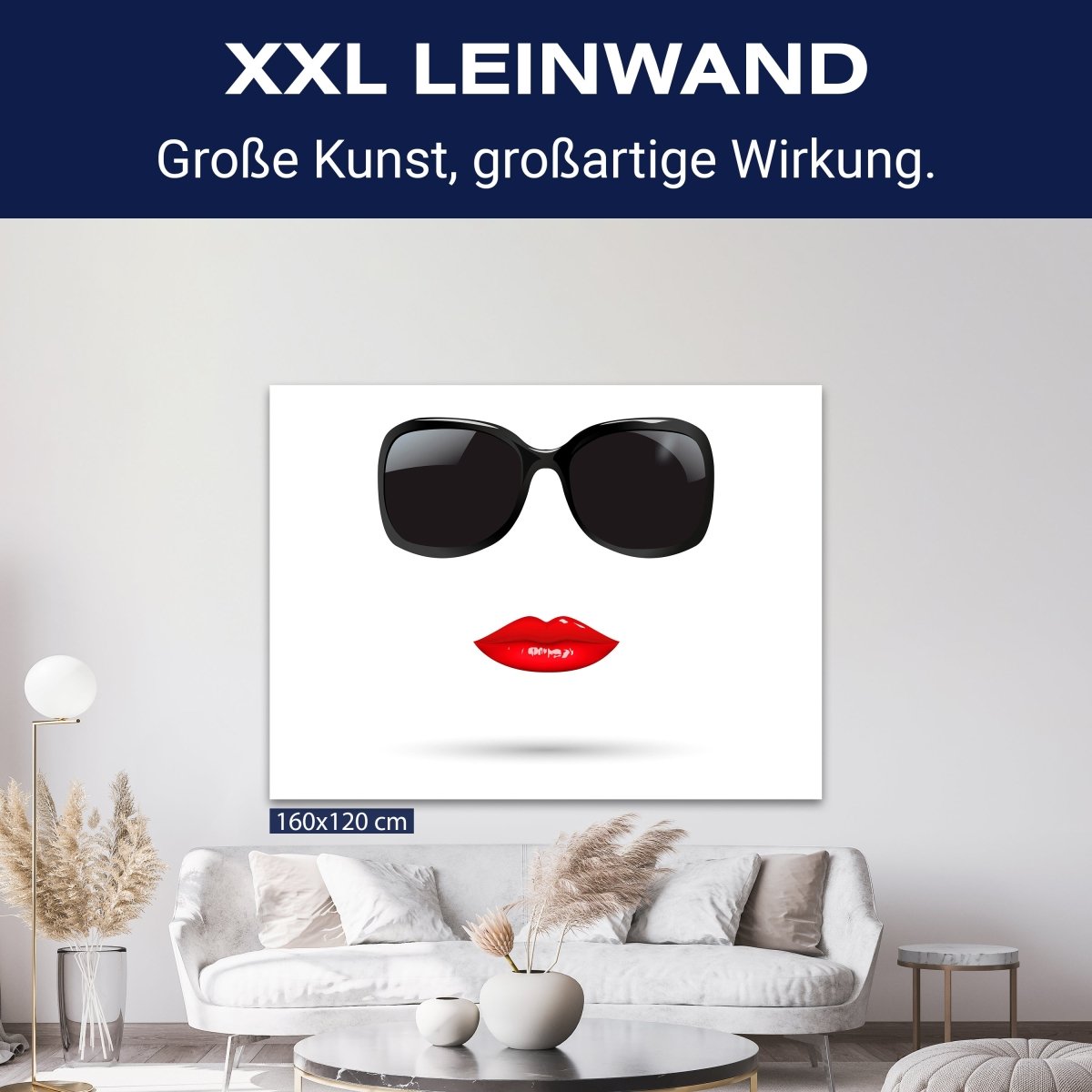 Leinwandbild Frauen Lippen M0091 kaufen - Bild 9