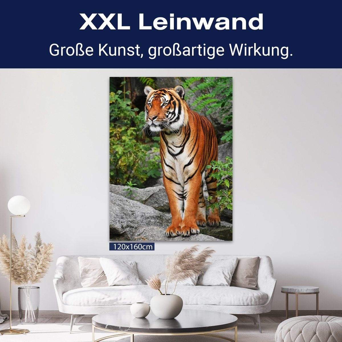 Leinwandbild Tiere, Hochformat, Tiger M0096 kaufen - Bild 9