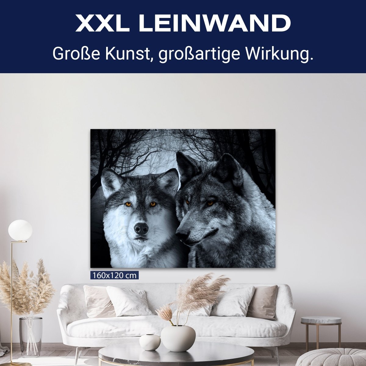 Leinwandbild Tiere, Querformat, Wölfe M0102 kaufen - Bild 9