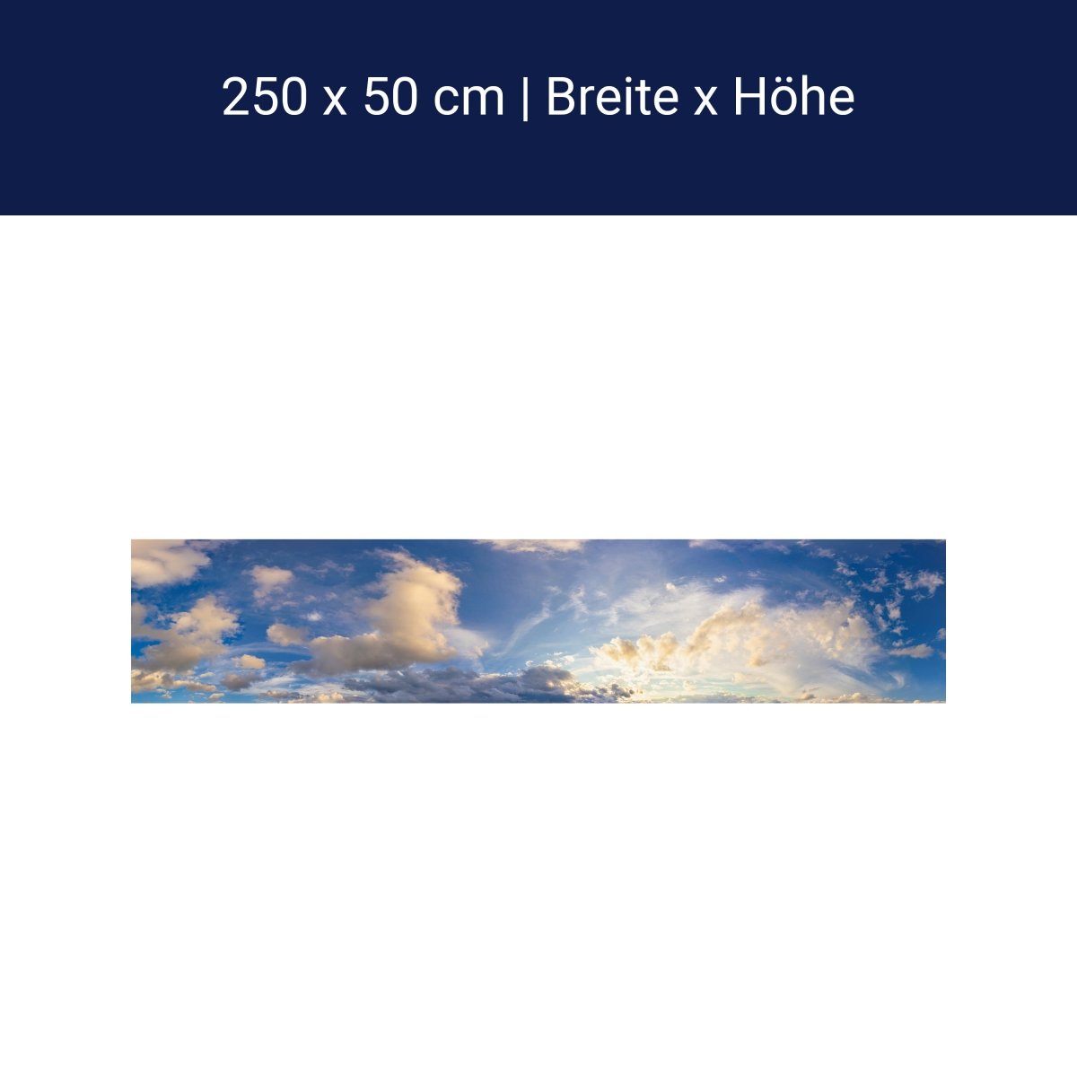 Panorama-Fototapete Blauer Himmel M0104