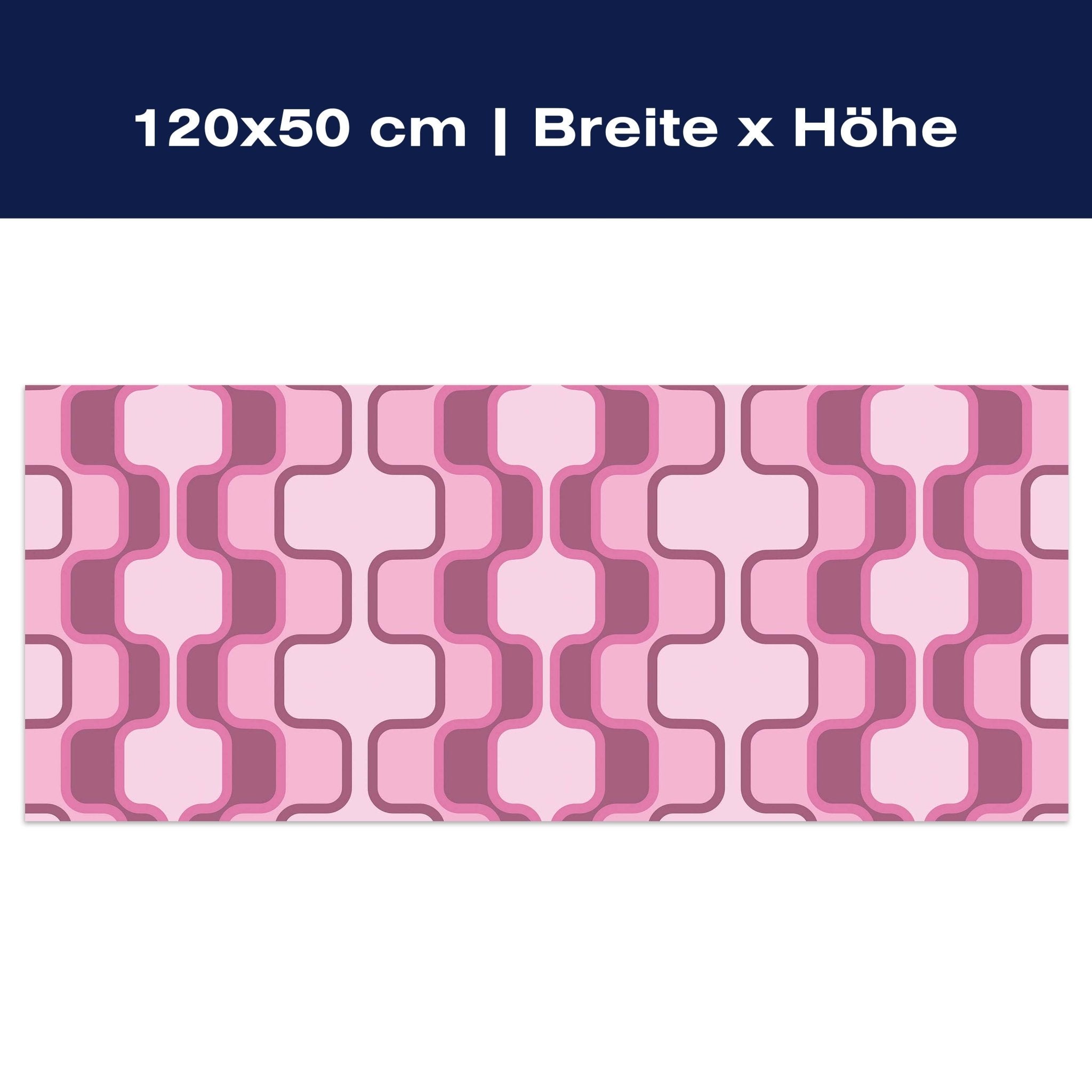 Leinwandbild Retromuster Pink Muster M0112