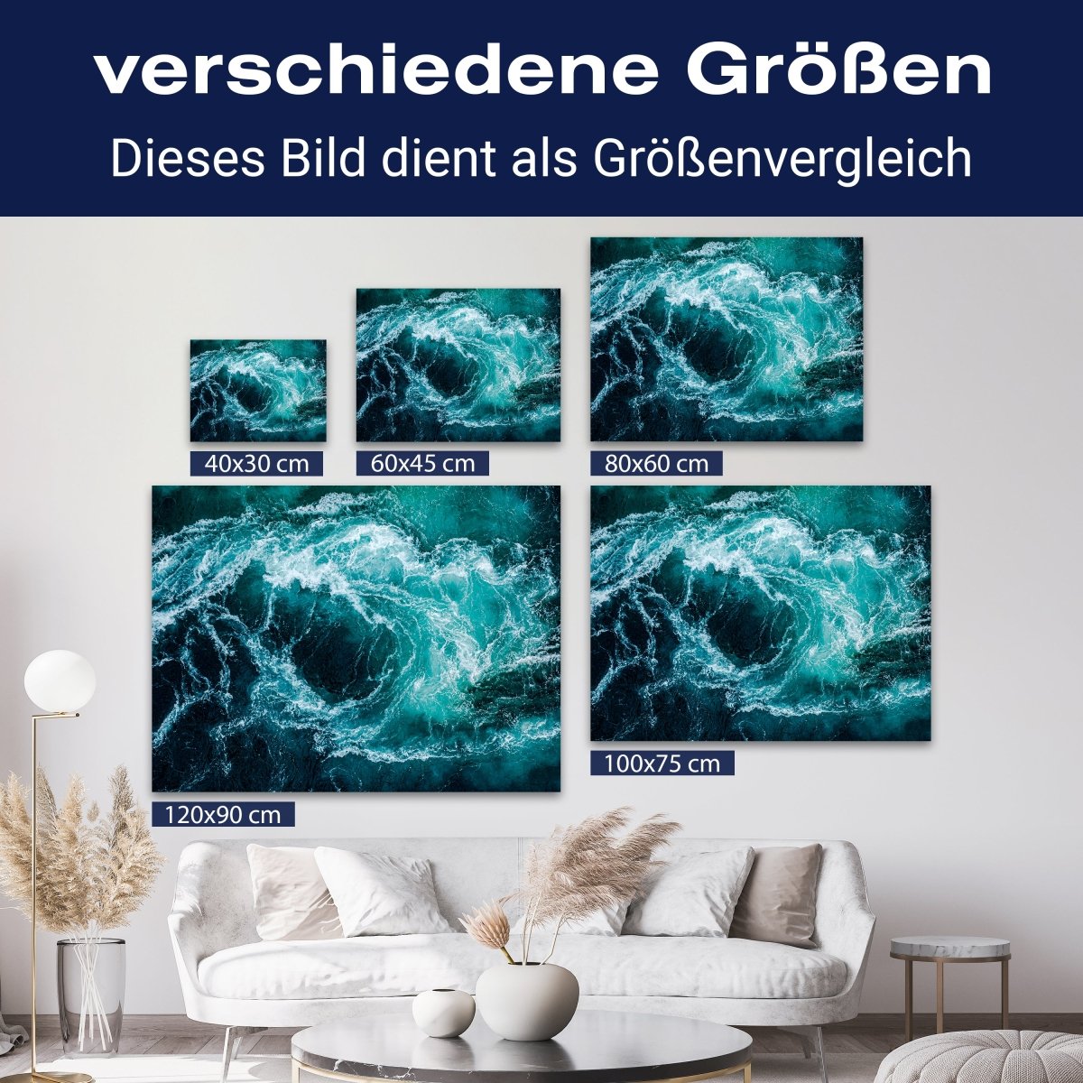 Leinwandbild Meer & Wasser, Querformat, Raues Meer 3 M0113 kaufen - Bild 8