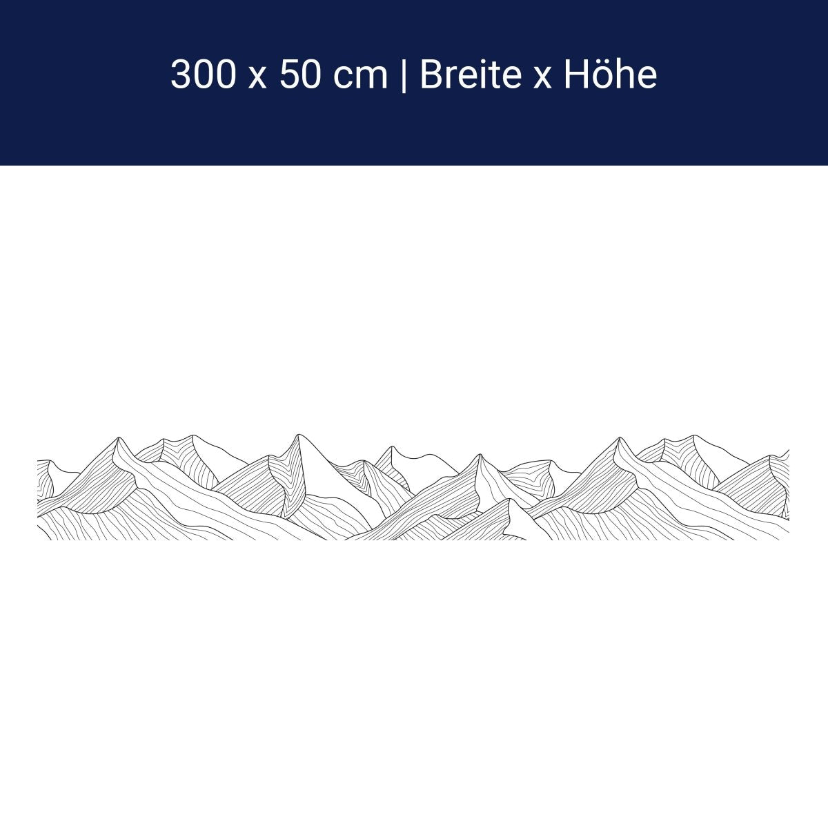 Panorama-Fototapete Minimalistische Berge M0113