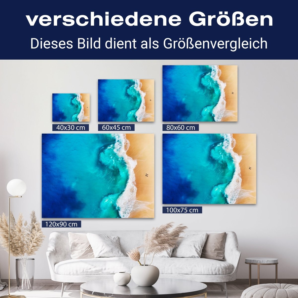 Leinwandbild Meer & Wasser, Querformat, Strand & Meer 1 M0115 kaufen - Bild 8