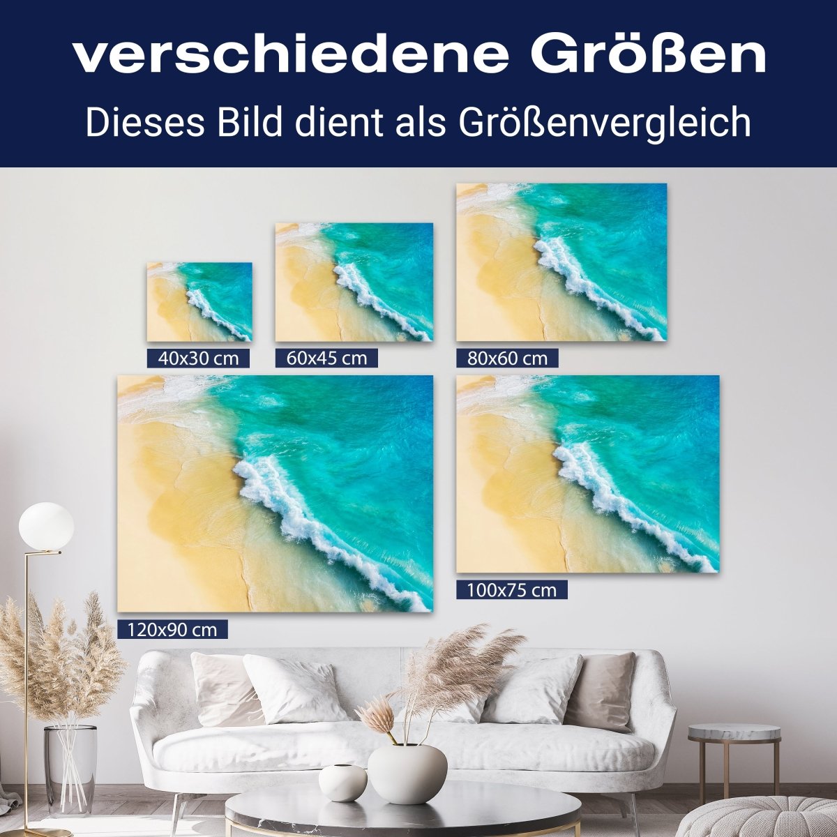 Leinwandbild Meer & Wasser, Querformat, Strand & Meer 2 M0116 kaufen - Bild 8