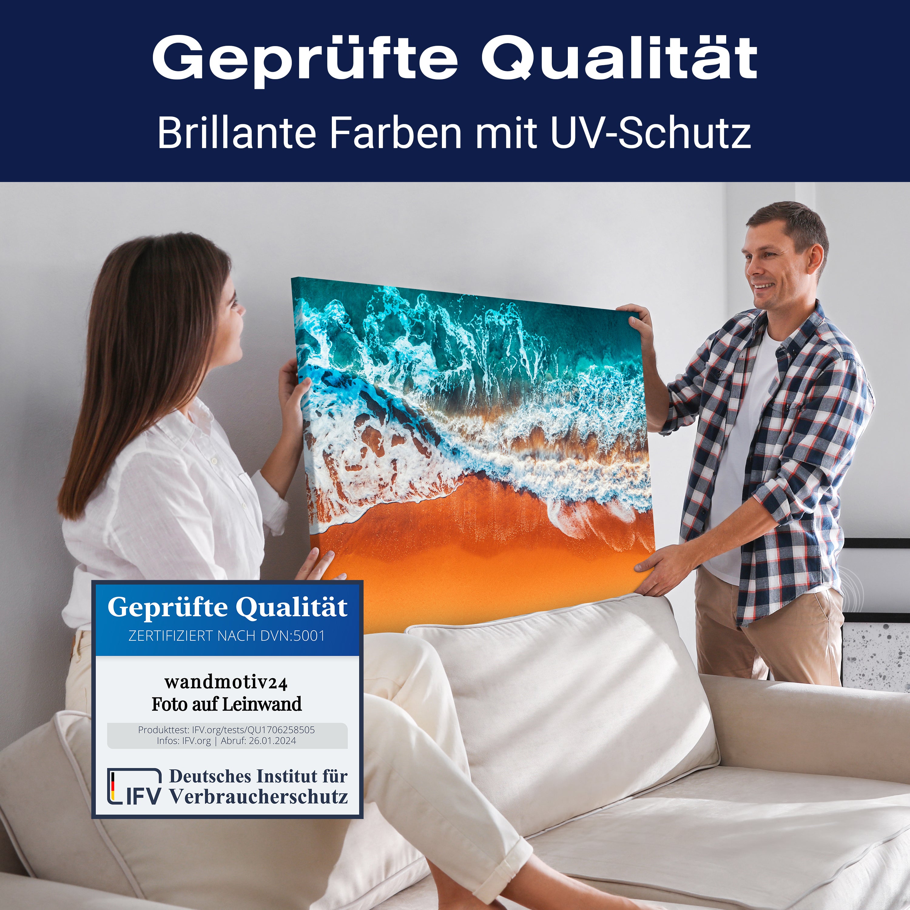 Leinwandbild Meer & Wasser, Querformat, Strand & Meer 3 M0118 kaufen - Bild 4