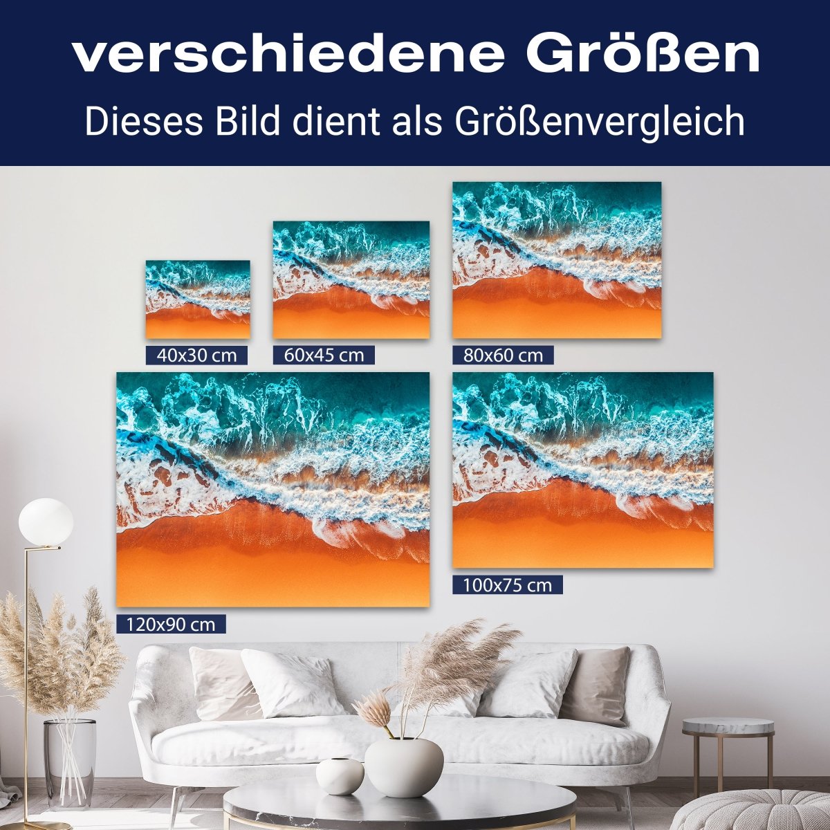 Leinwandbild Meer & Wasser, Querformat, Strand & Meer 3 M0118 kaufen - Bild 8