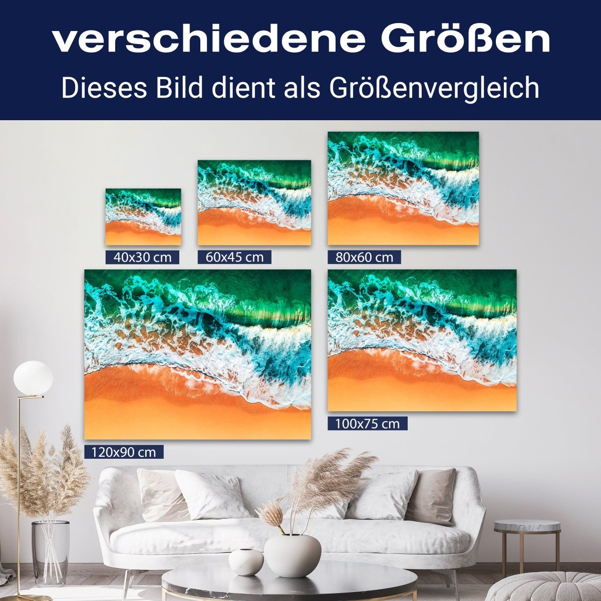 Leinwandbild Meer & Wasser, Querformat, Strand & Meer 4 M0119 kaufen - Bild 8