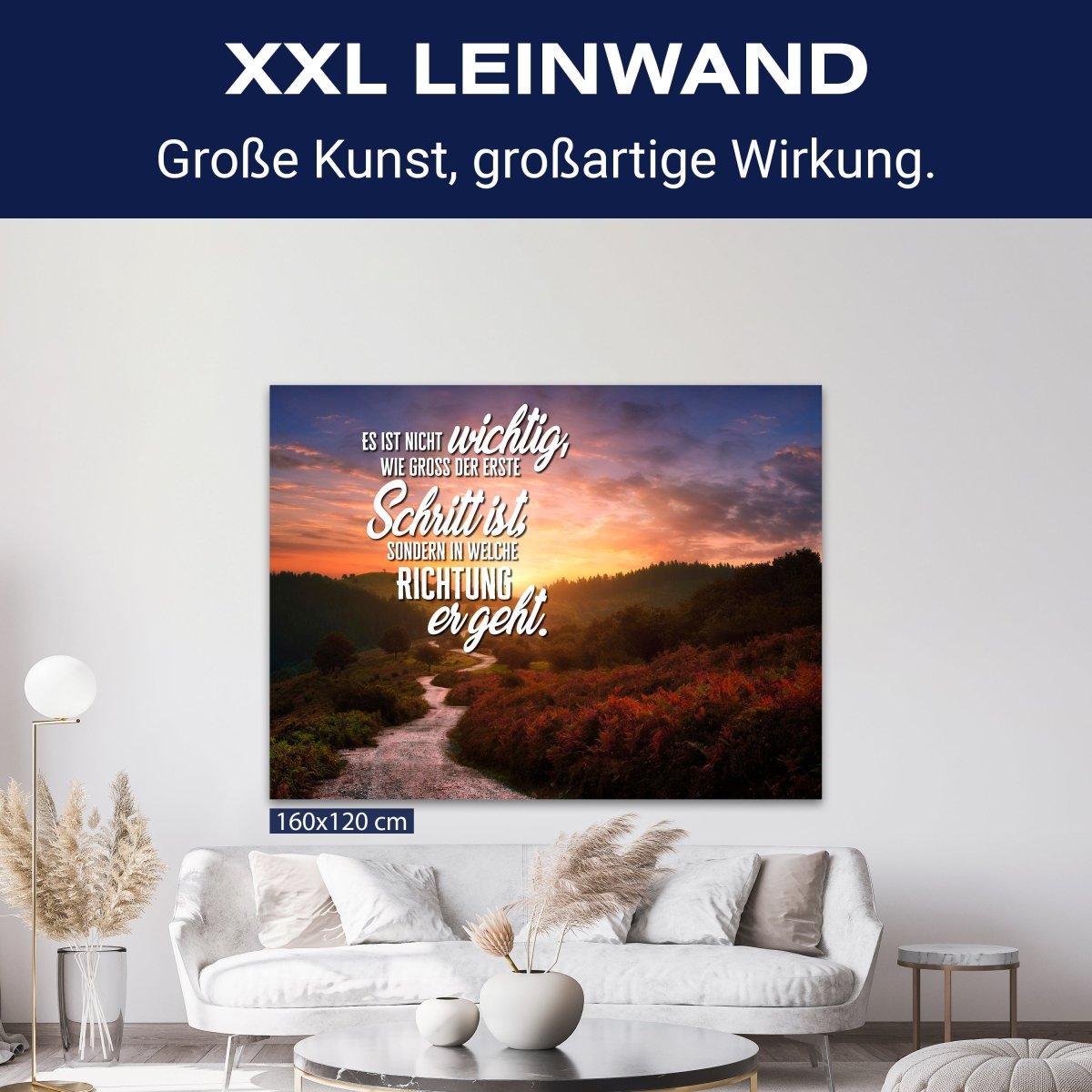 Leinwandbild Motivation, Querformat, der erste Schritt M0120 kaufen - Bild 9