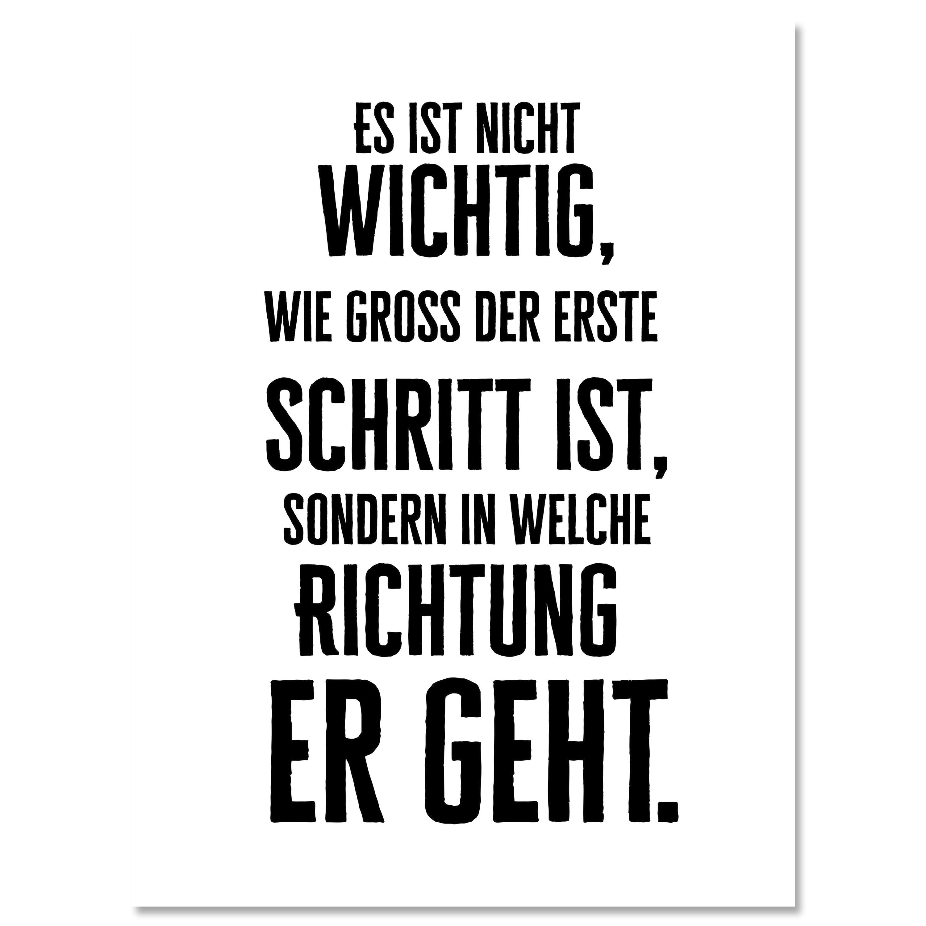 Leinwandbild Motivation, Hochformat, der erste Schritt 2 M0121 kaufen - Bild 1