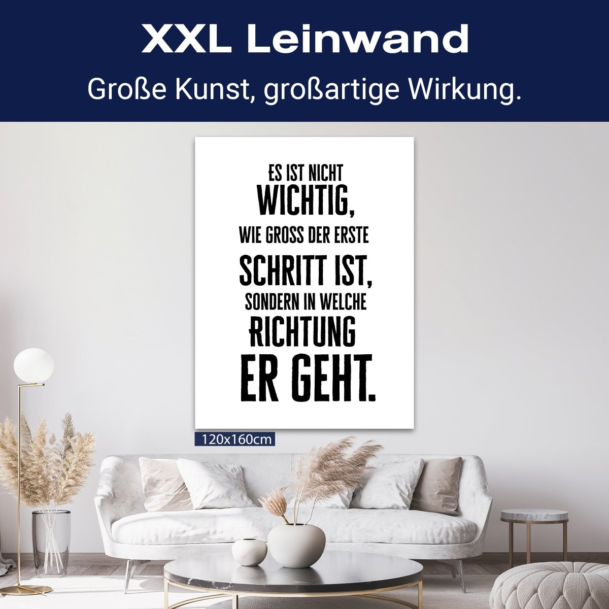 Leinwandbild Motivation, Hochformat, der erste Schritt 2 M0121 kaufen - Bild 9