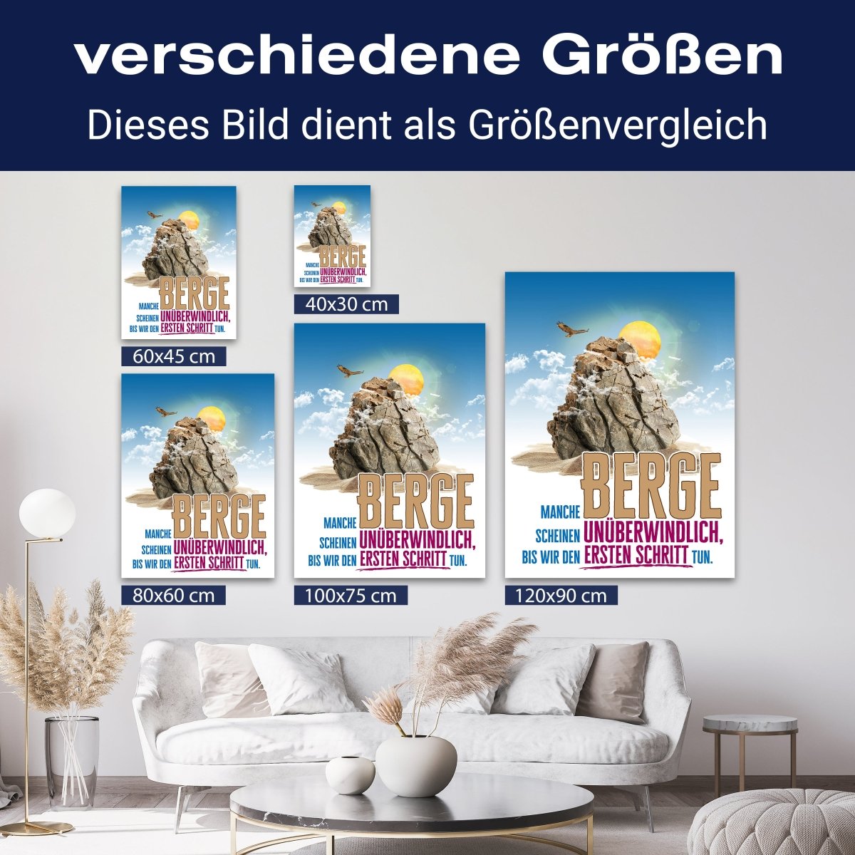 Leinwandbild Motivation, Hochformat, der erste Schritt 4 M0125 kaufen - Bild 8