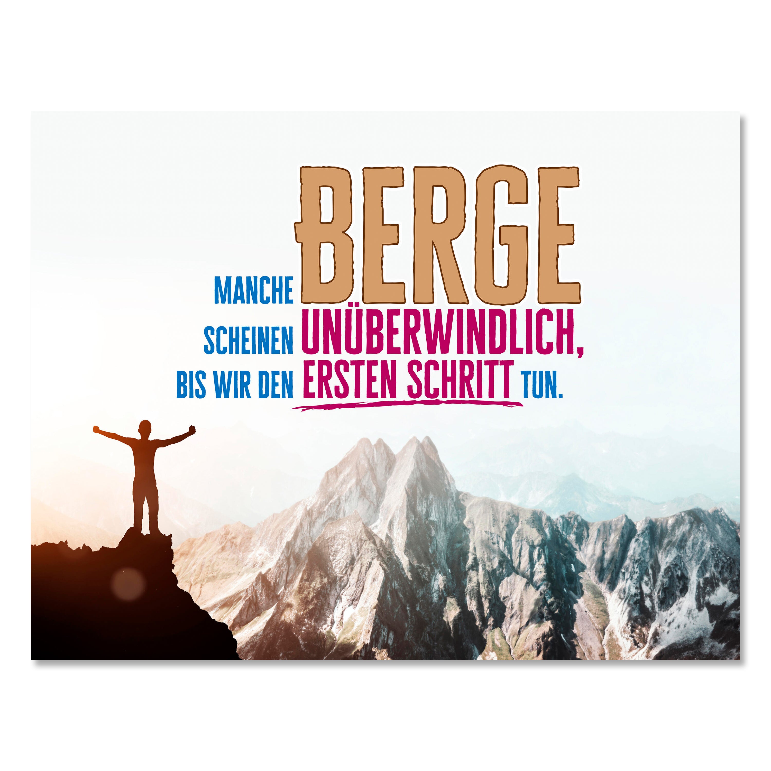 Leinwandbild Motivation, Querformat, der erste Schritt 5 M0126 kaufen - Bild 1