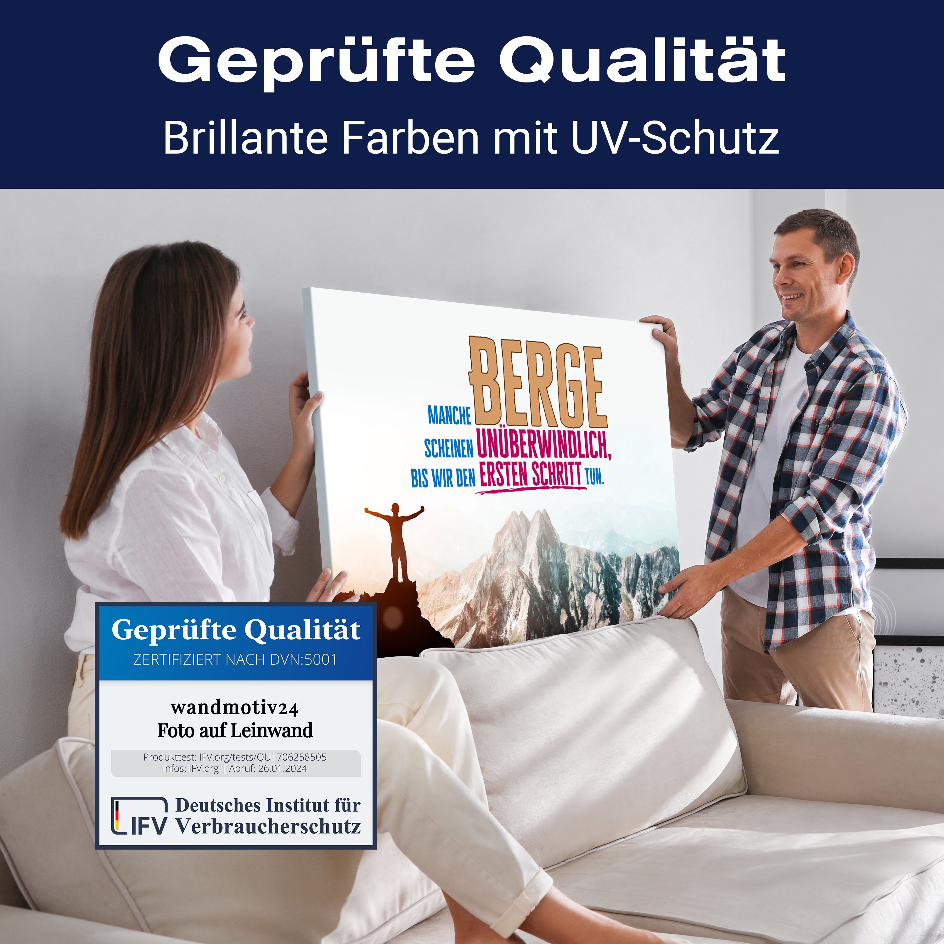 Leinwandbild Motivation, Querformat, der erste Schritt 5 M0126 kaufen - Bild 4