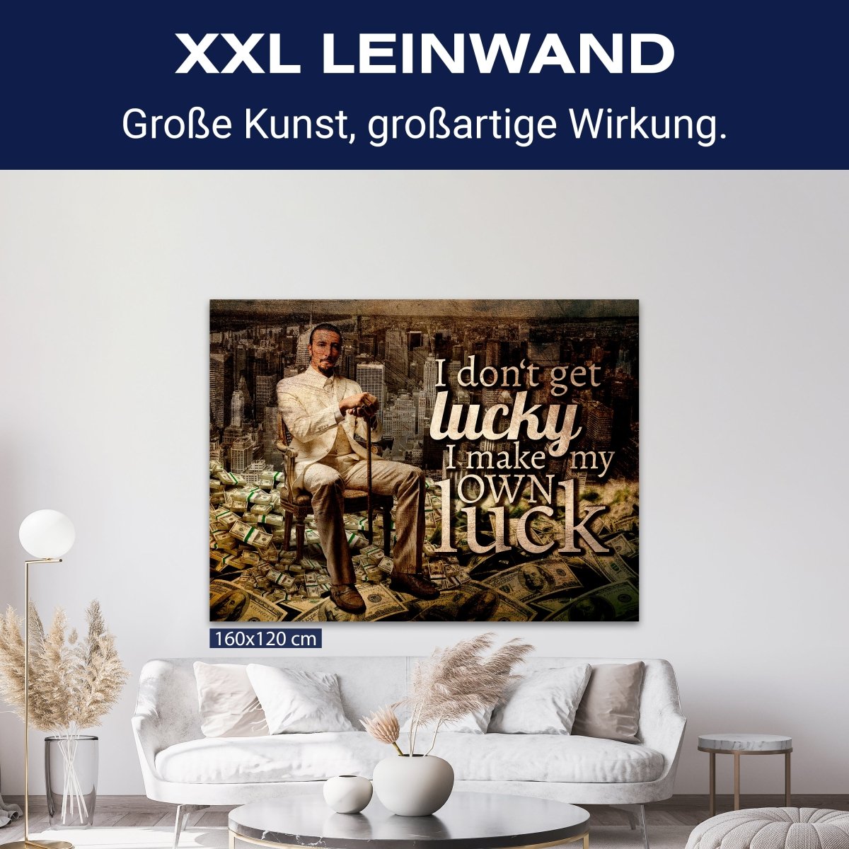 Leinwandbild Motivation, Querformat, eigenes Glück M0127 kaufen - Bild 9