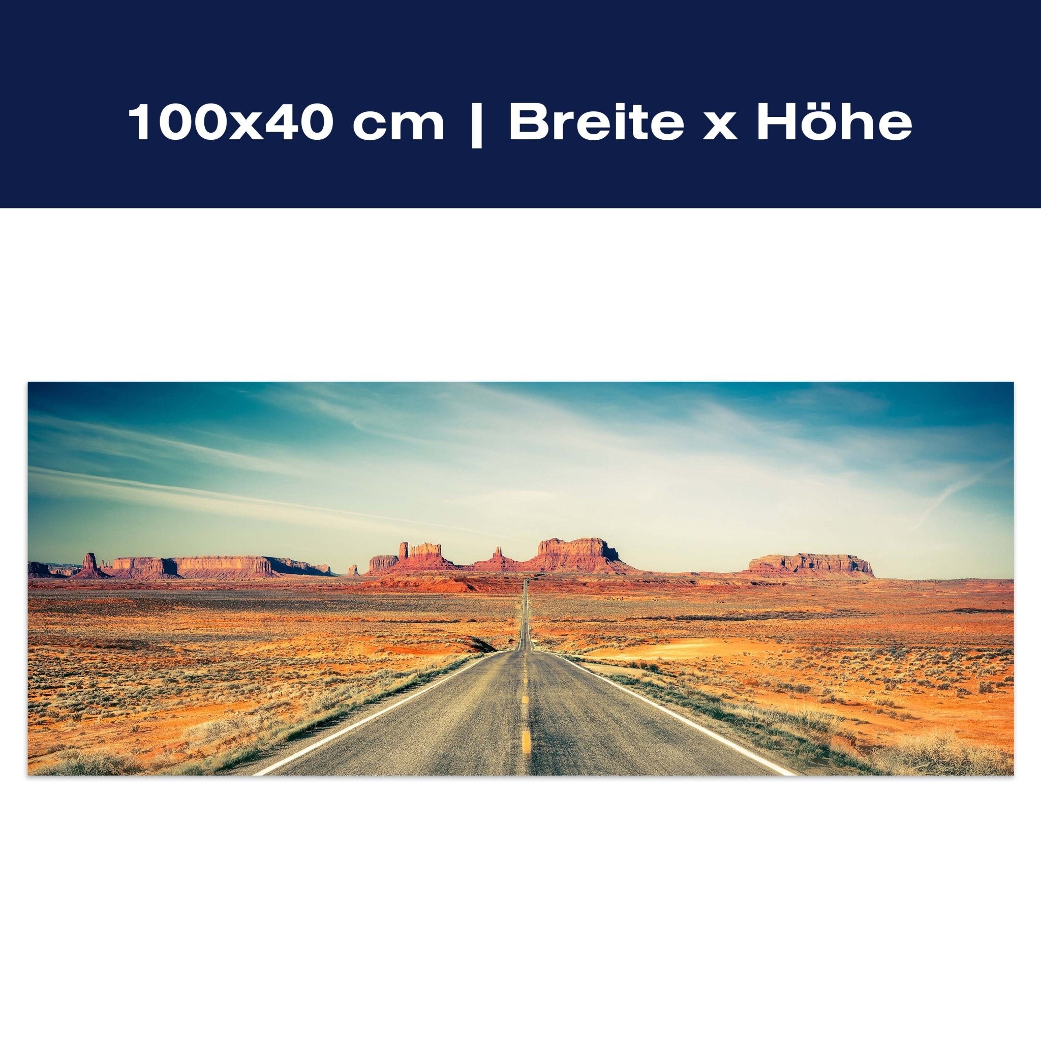 Leinwandbild Highway Monument Valley M0457